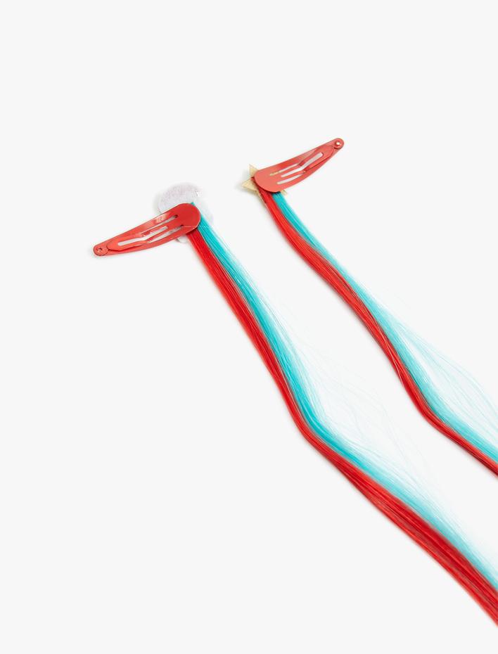 Kız Çocuk Yılbaşı Temalı 2'li Çıtçıt Toka Seti