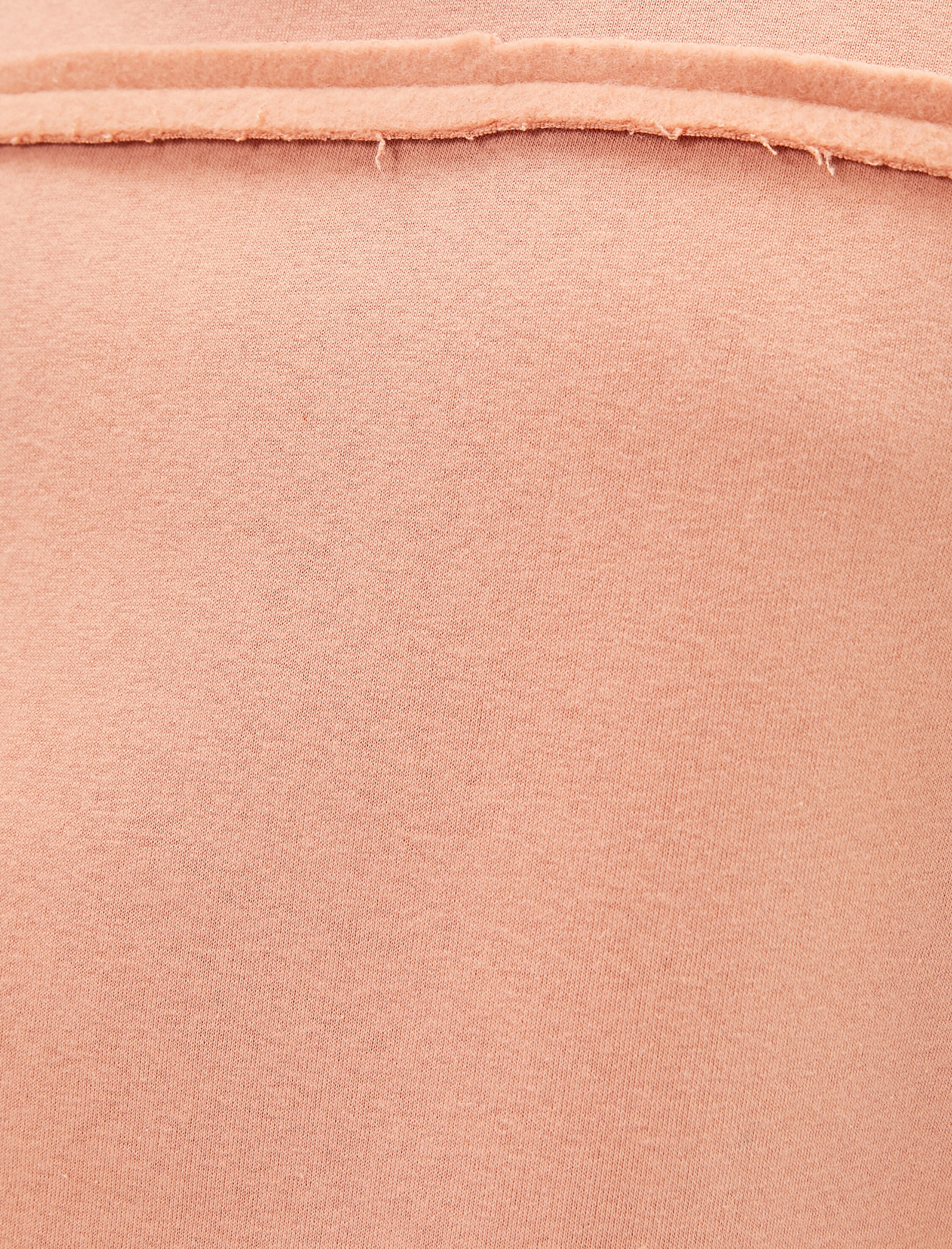   Oversize Kapşonlu Sweatshirt Dikiş Detaylı Uzun Kollu Şardonlu