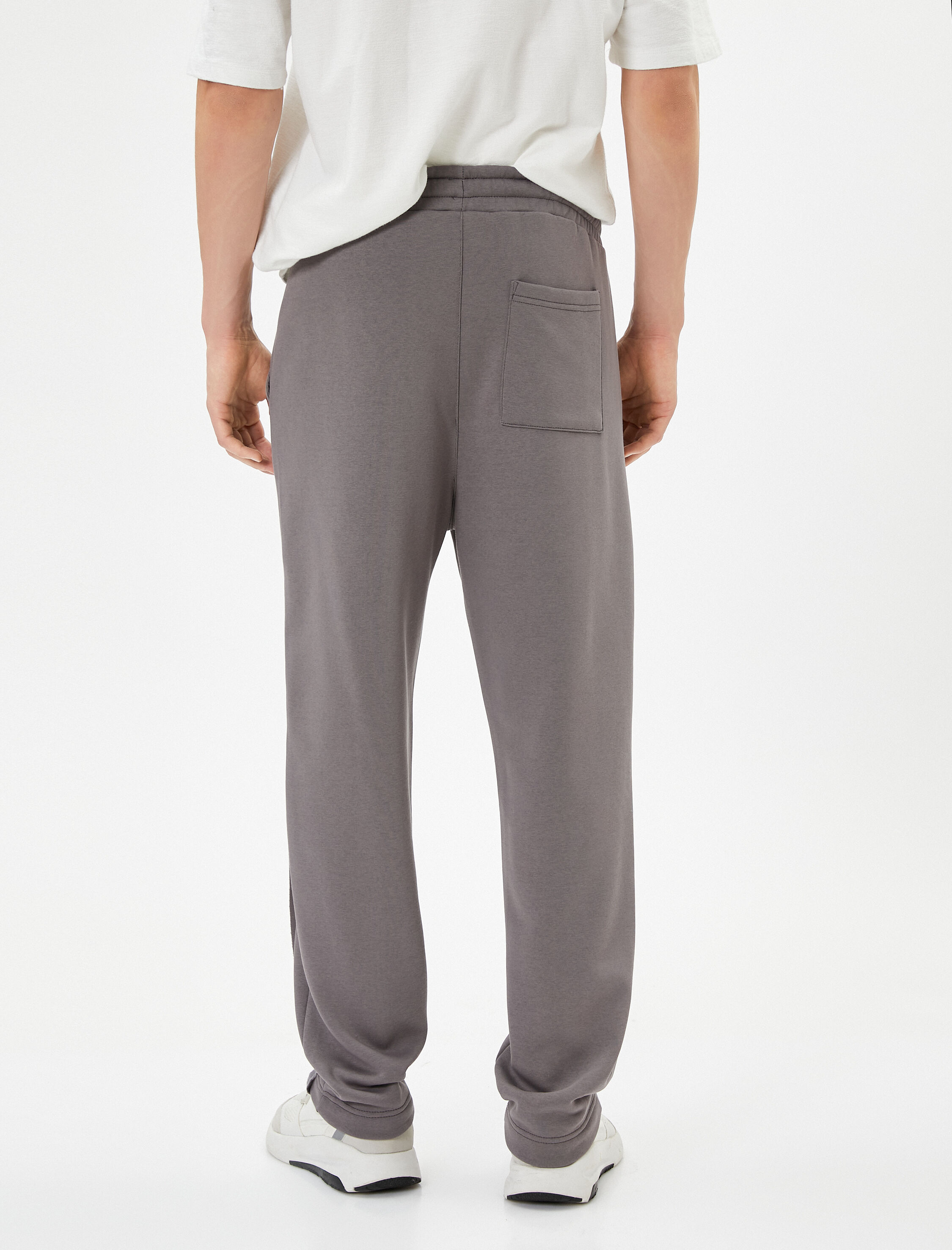   Eşofman Altı Dikiş Detaylı Beli Bağcıklı Cepli Şardonlu