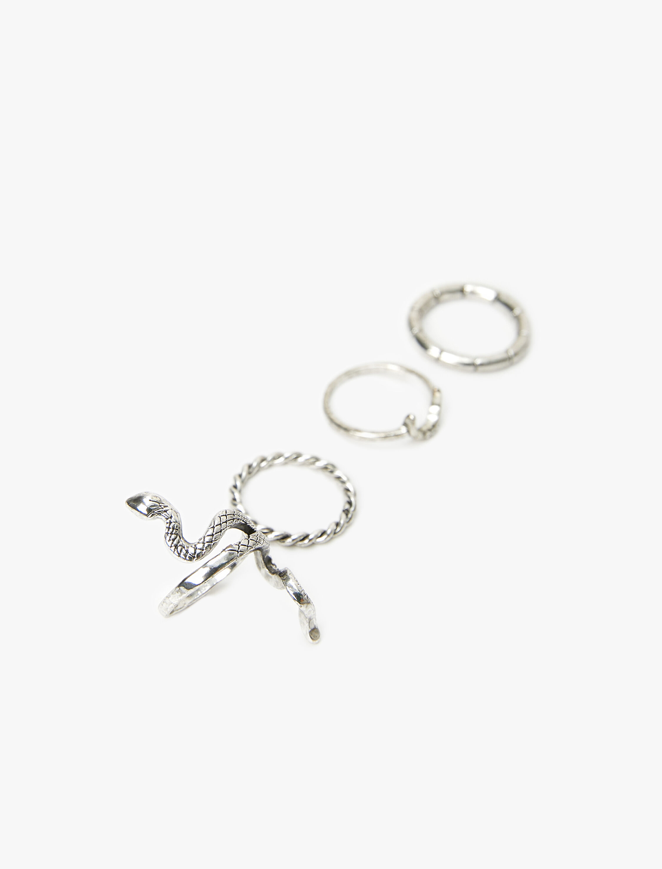  Kadın Yüzük Seti 4'lü Yılan Detaylı