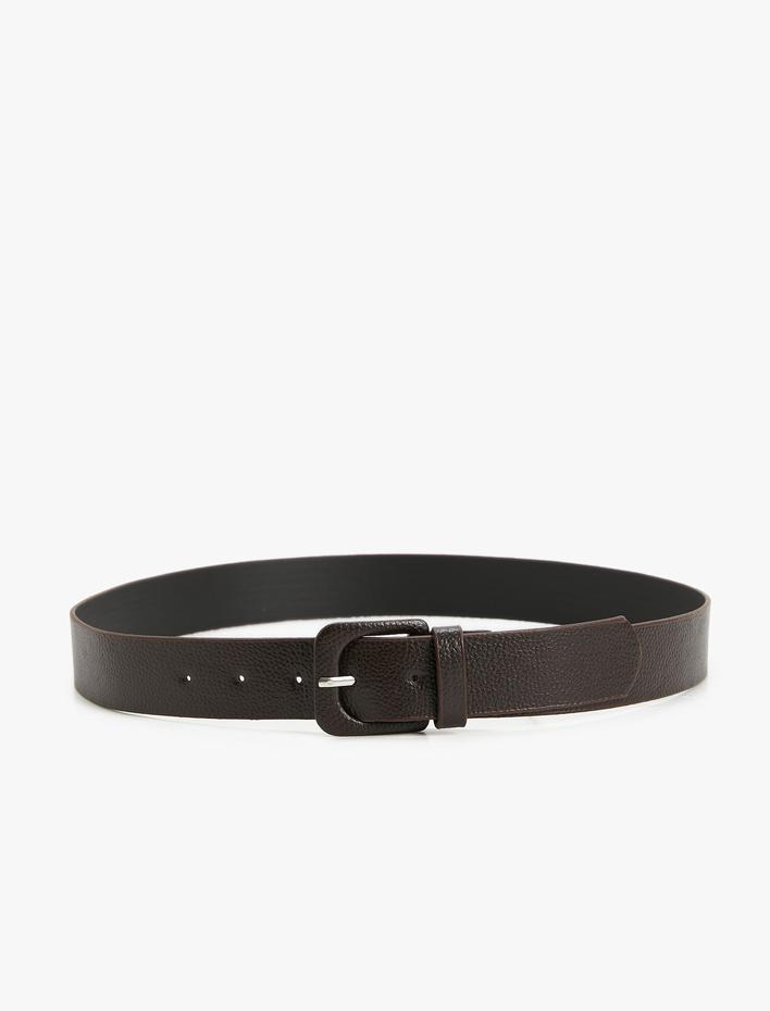 Kadın Kemer Suni Deri Toka Detaylı