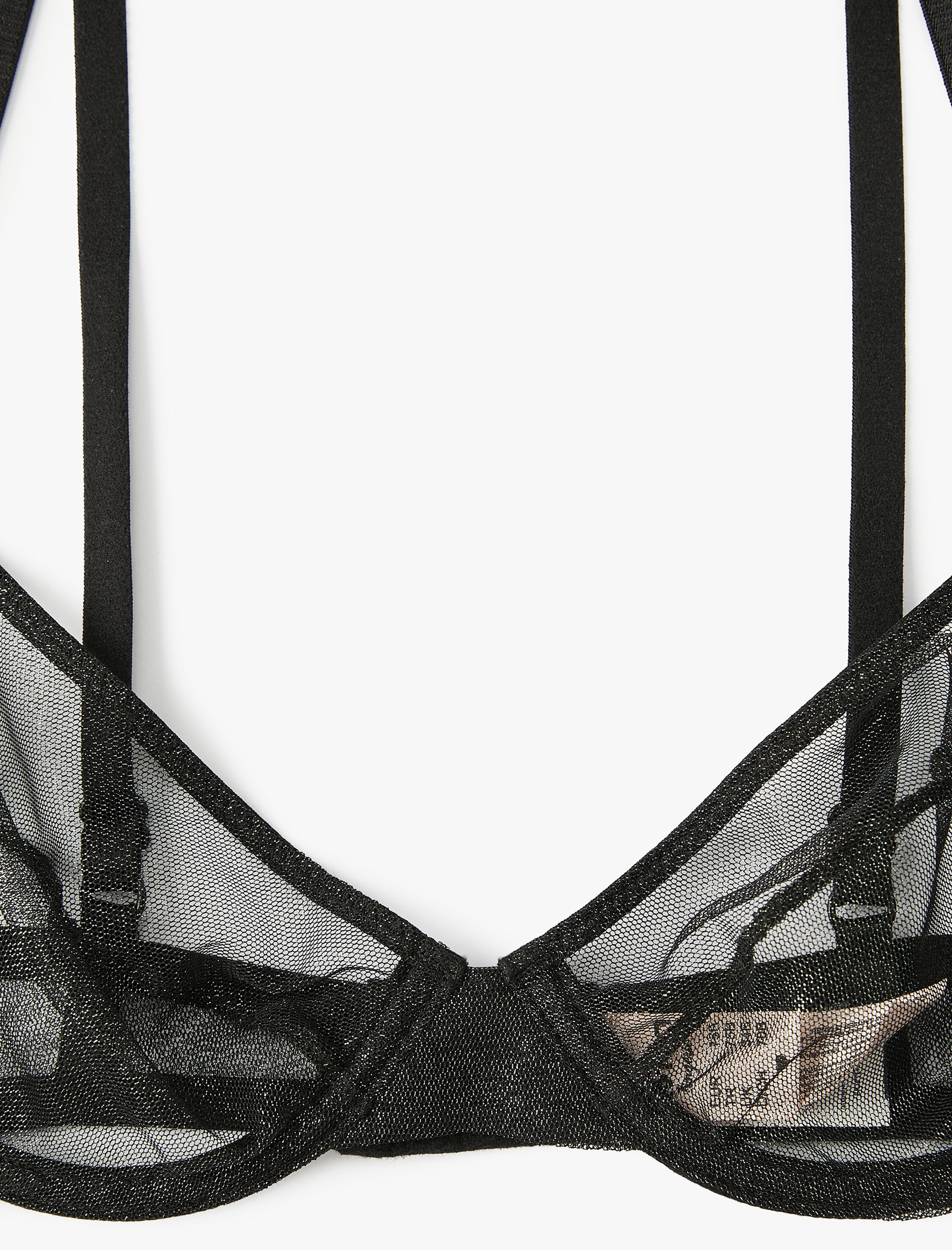   Dolgusuz Balenli Sütyen Tül Simli