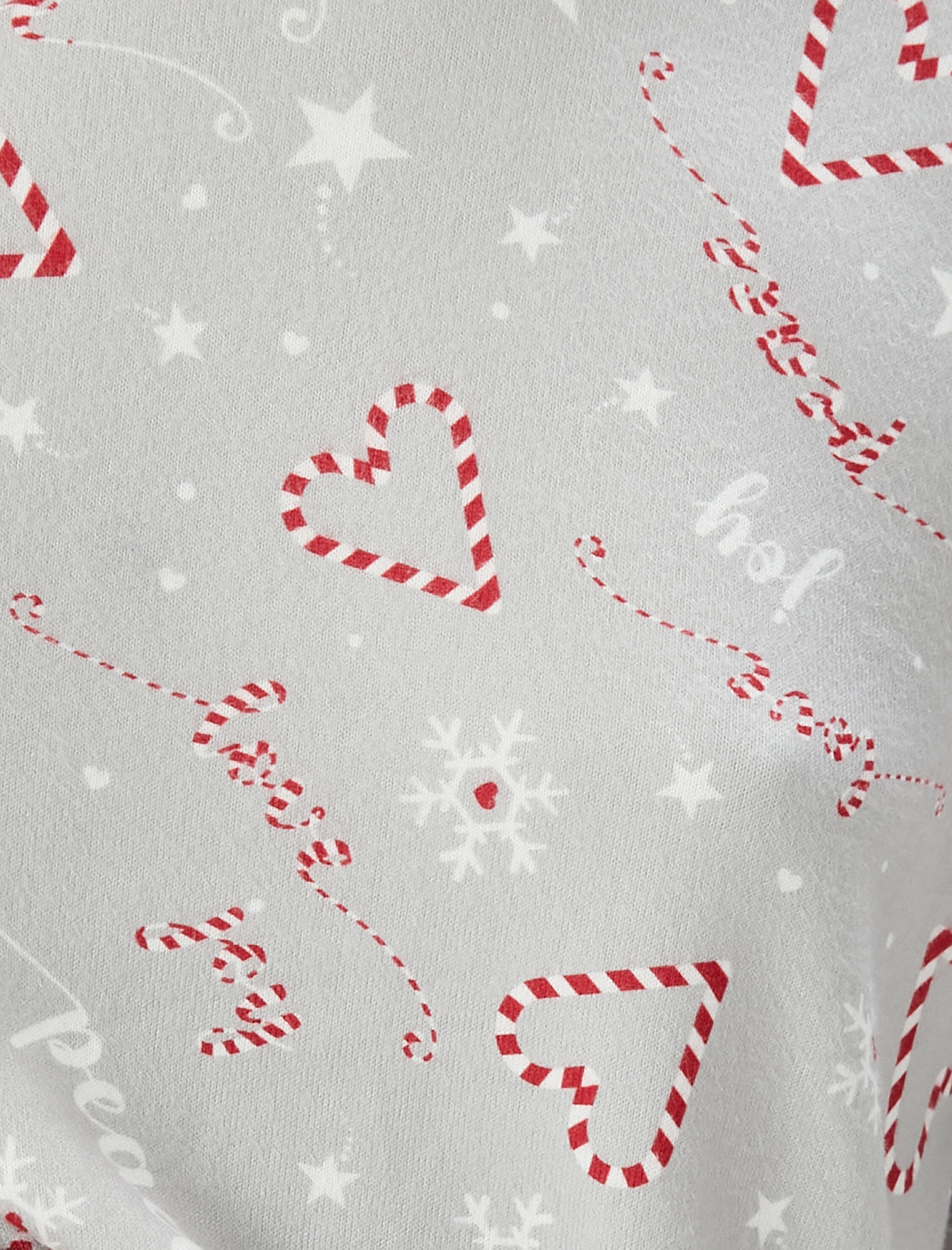   Yılbaşı Pijama Takımı Uzun Kollu Bisiklet Yaka Dar Paça