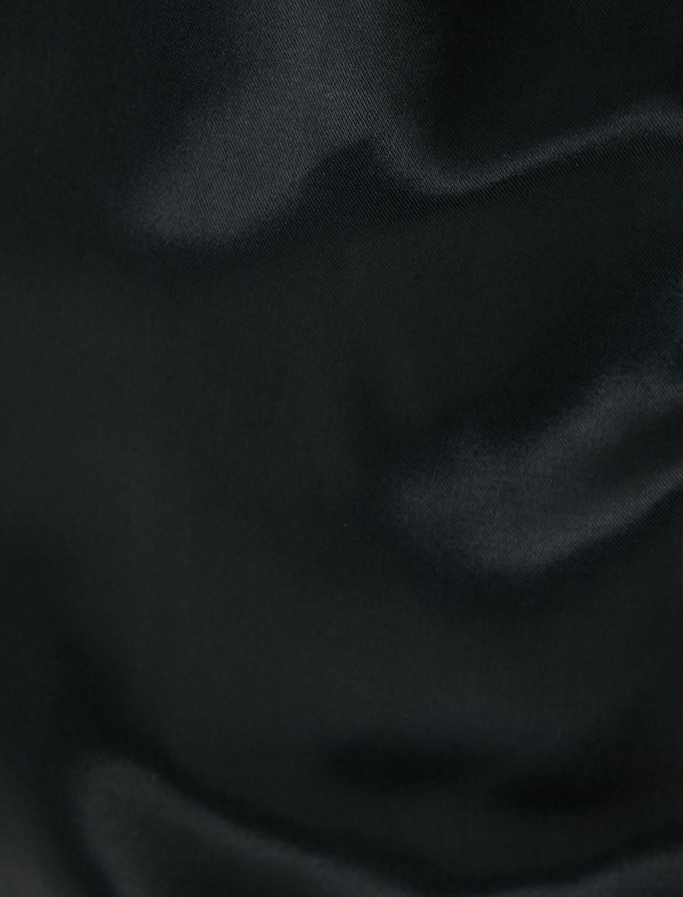   Mini Saten Elbise Anvelop Gömlek Yaka Uzun Kollu