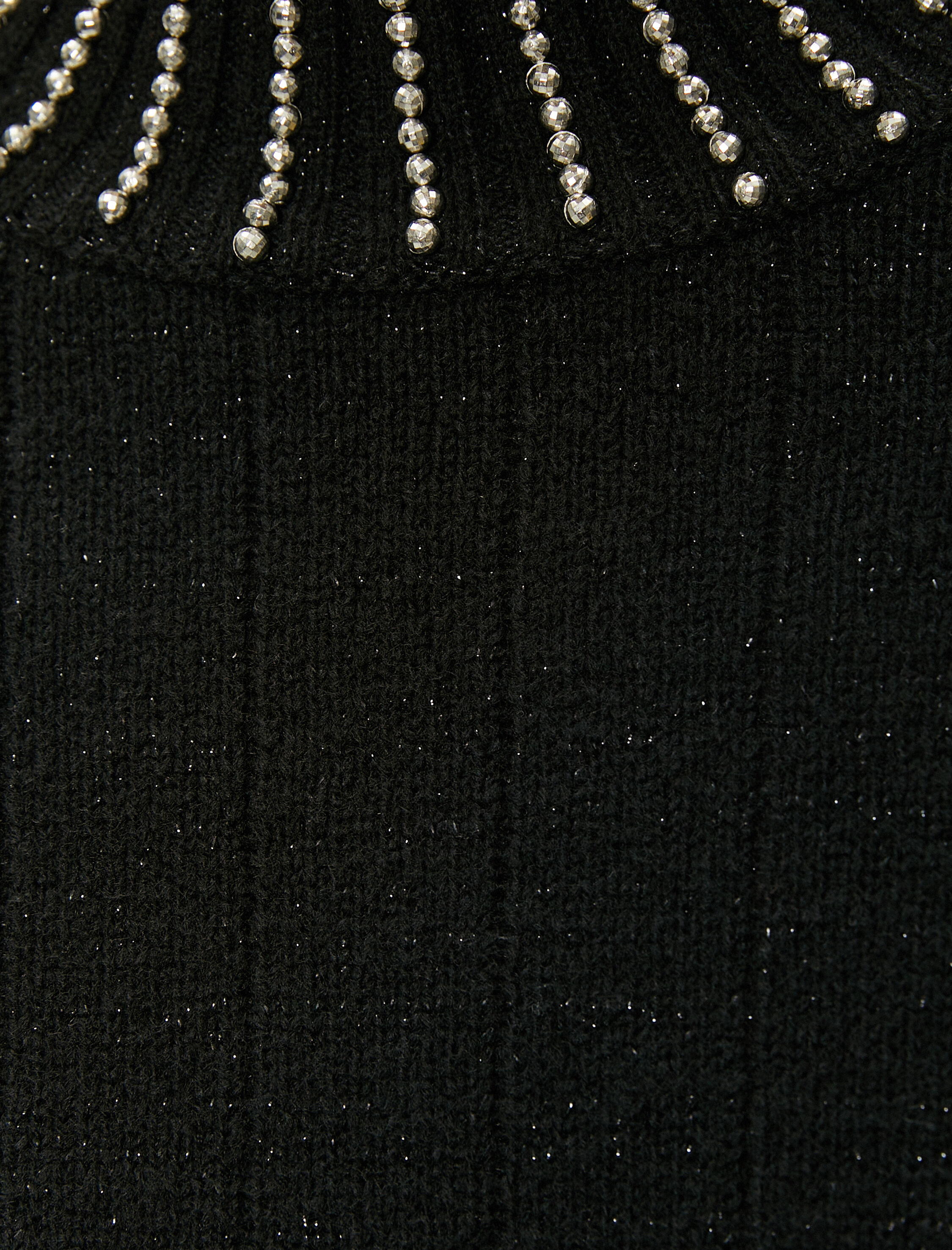   Taşlı Kazak Simli Dik Yaka - El Emeği Koleksiyonu