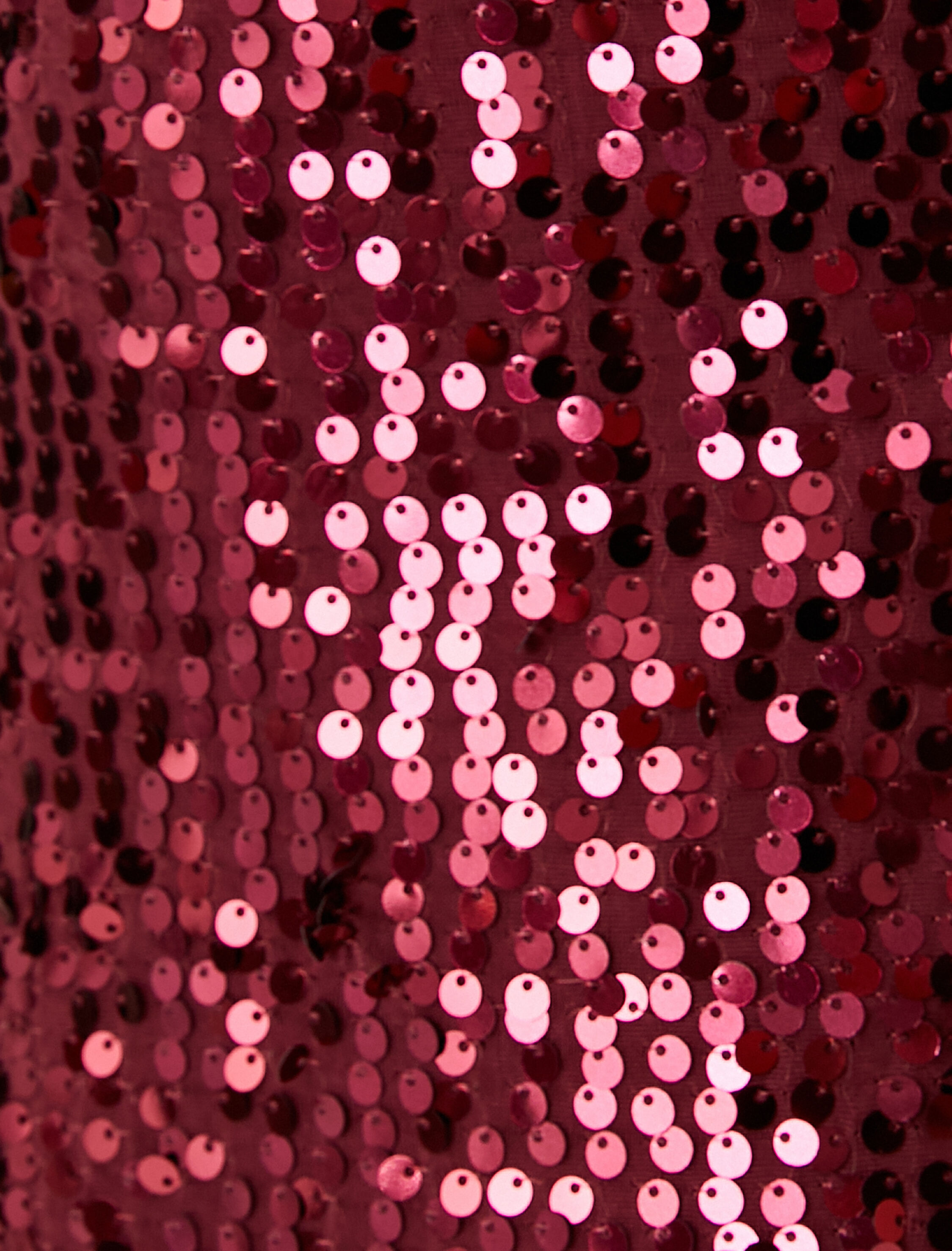   Payetli Elbise Midi Boy Çift Askılı Kalp Yaka Yırtmaç Detaylı