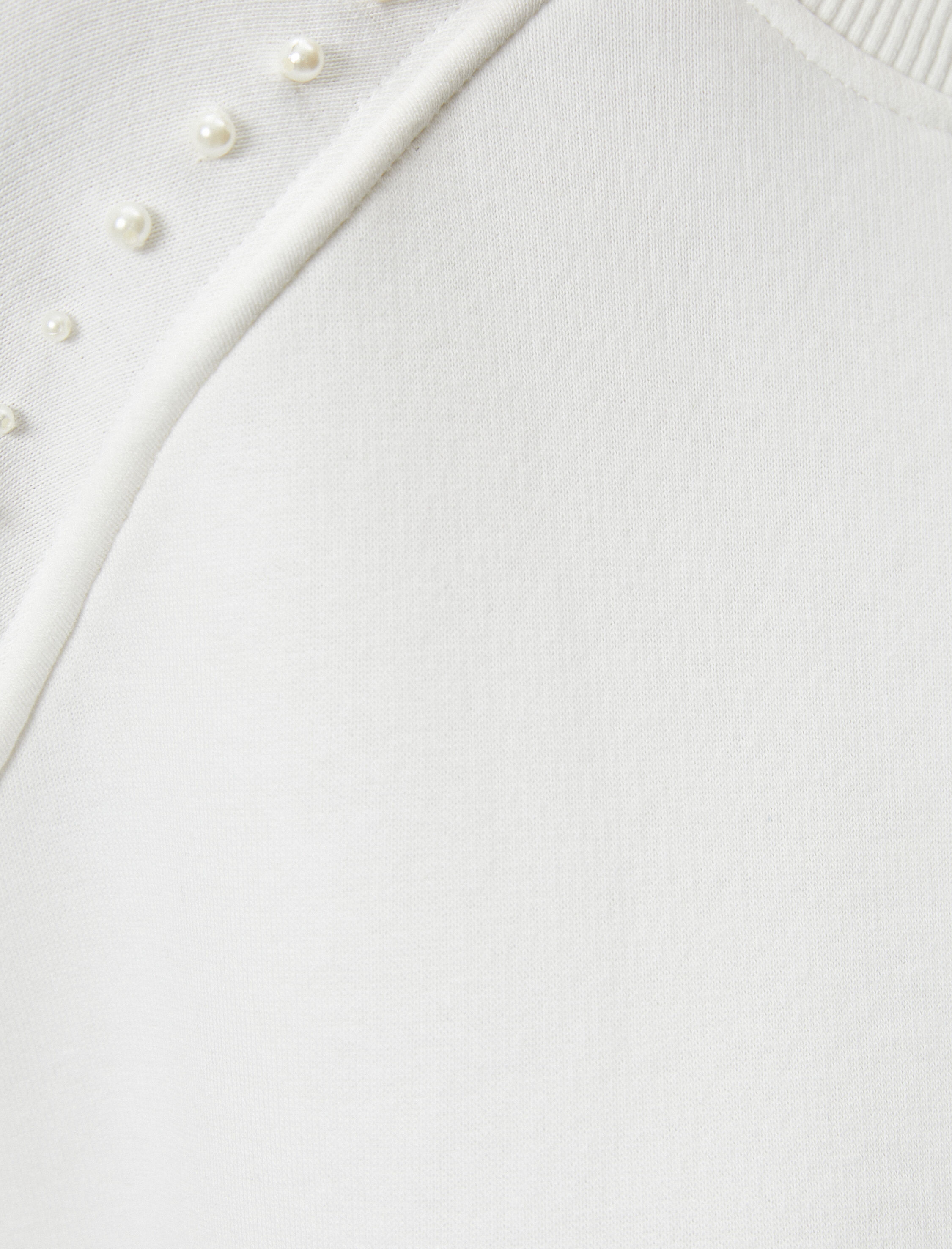   Bisiklet Yaka Sweatshirt İnci Detaylı - El Emeği Koleksiyonu