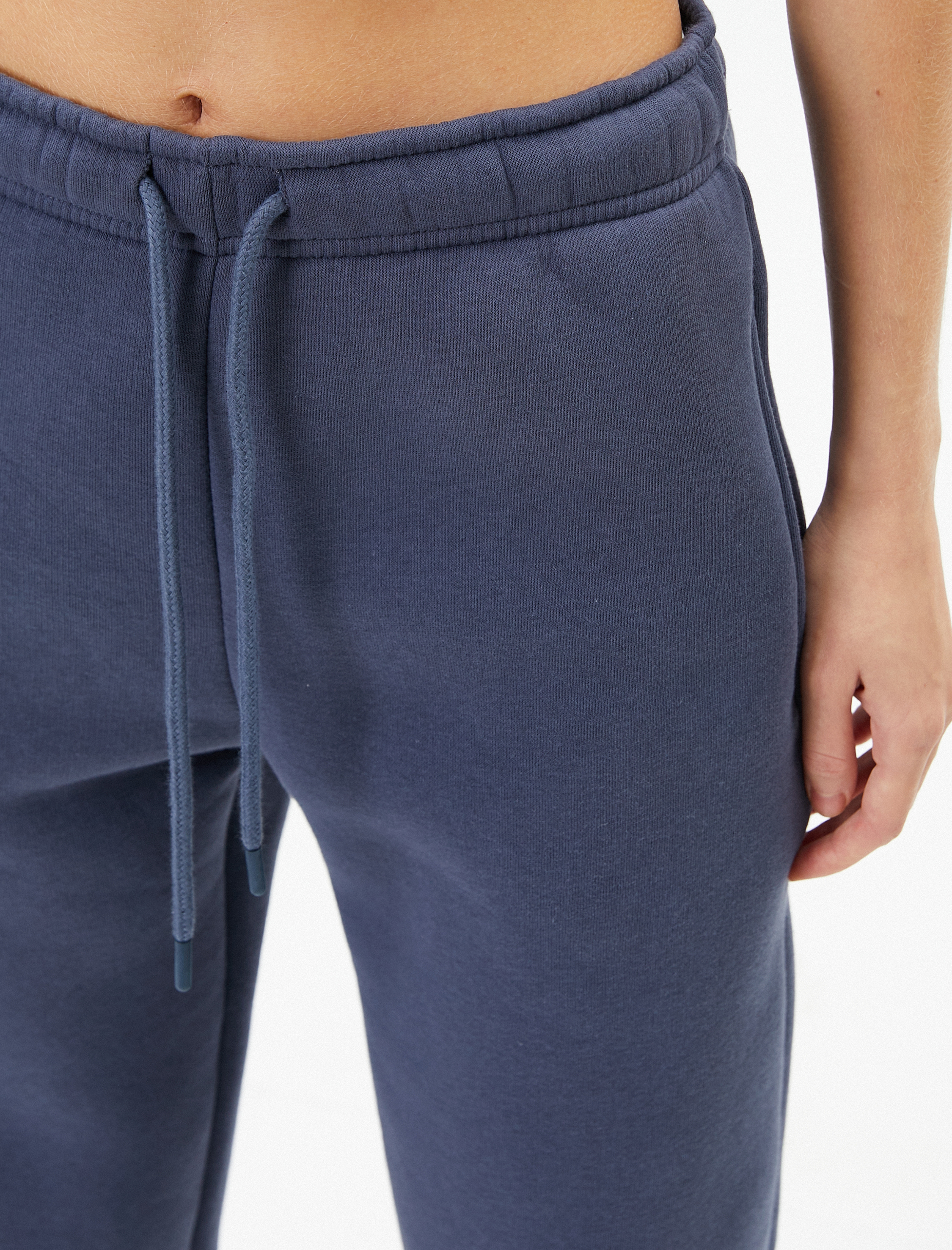   Şardonlu Jogger Eşofman Altı Beli Lastikli Bağcıklı Cep Detaylı