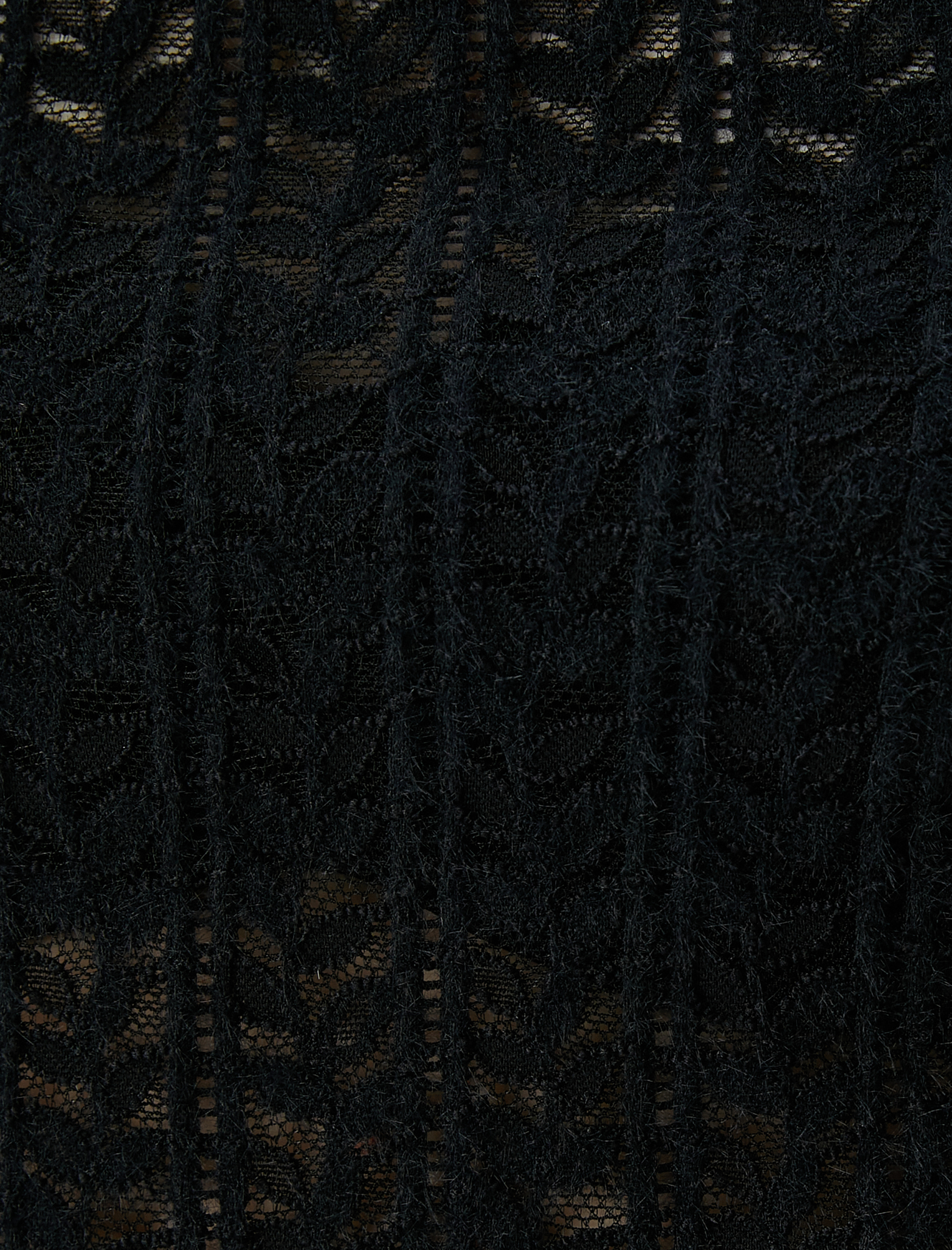   Dantelli Bluz Dik Yaka Gipeli Fırfırlı