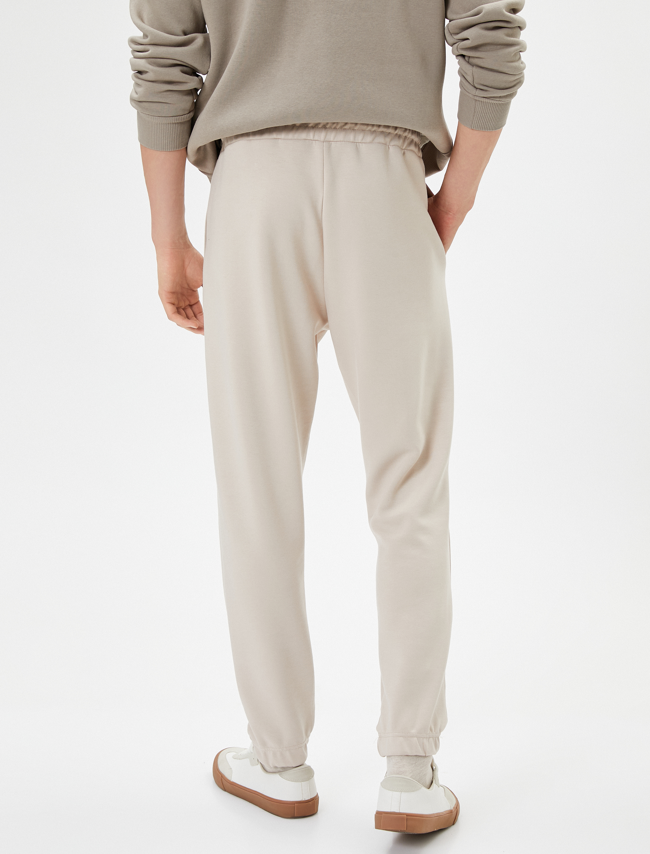   Jogger Eşofman Altı Basic Beli Bağcıklı Cepli