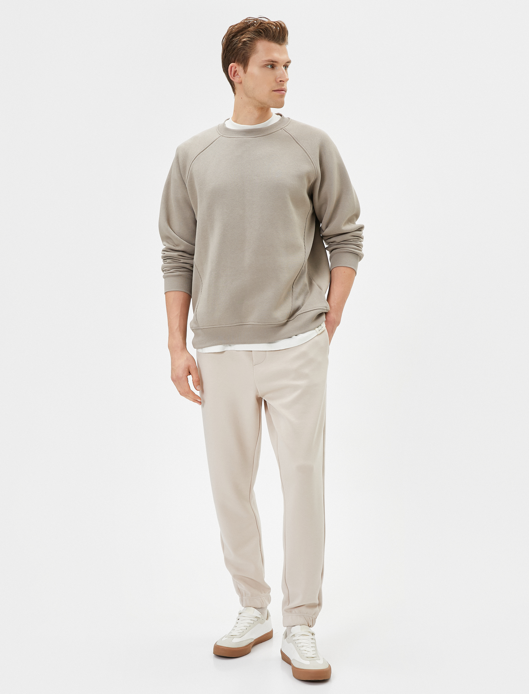   Jogger Eşofman Altı Basic Beli Bağcıklı Cepli