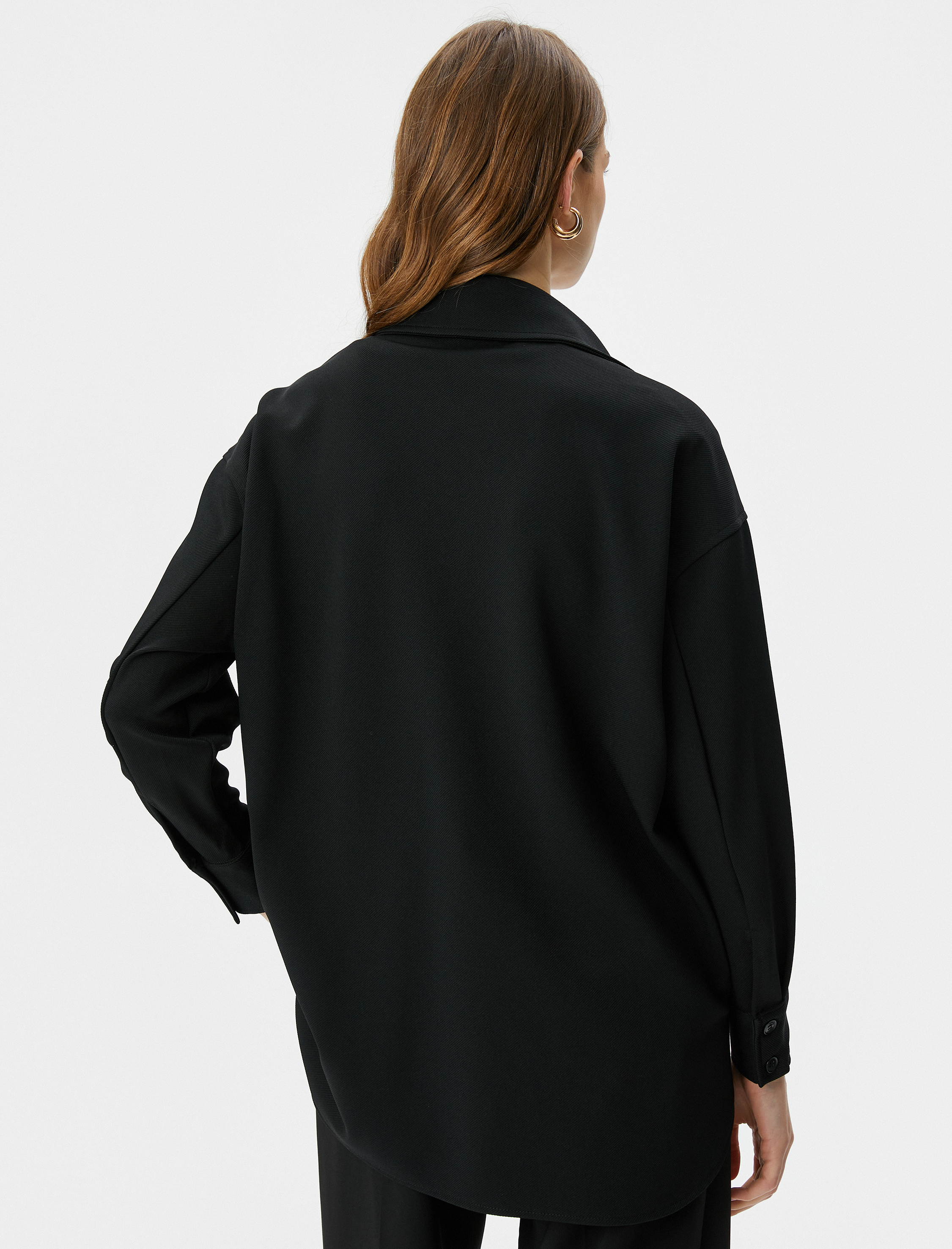   Gömlek Ceket Düğmeli Kapaklı Cepli