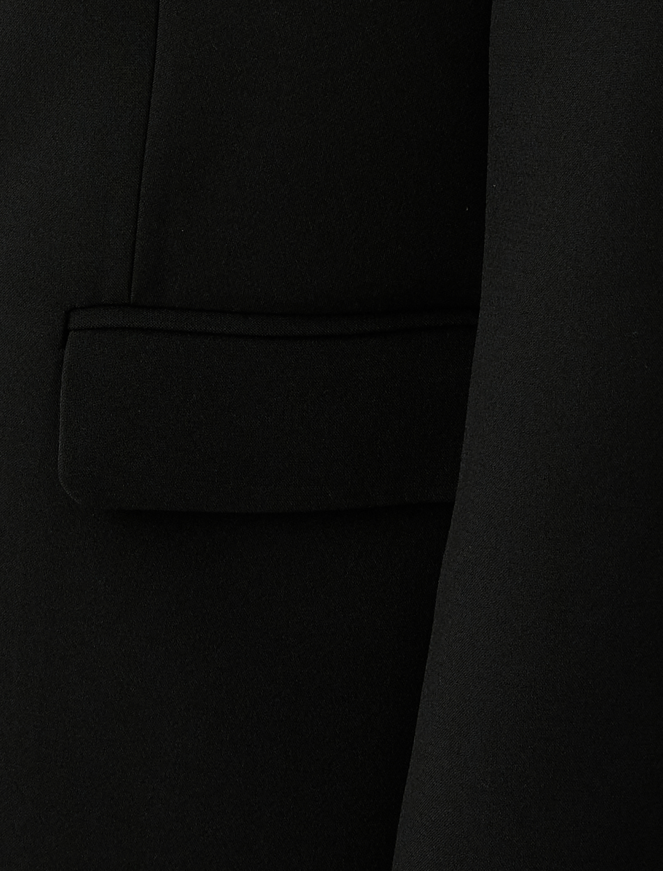   Blazer Ceket Tek Düğmeli Kapaklı Cepli