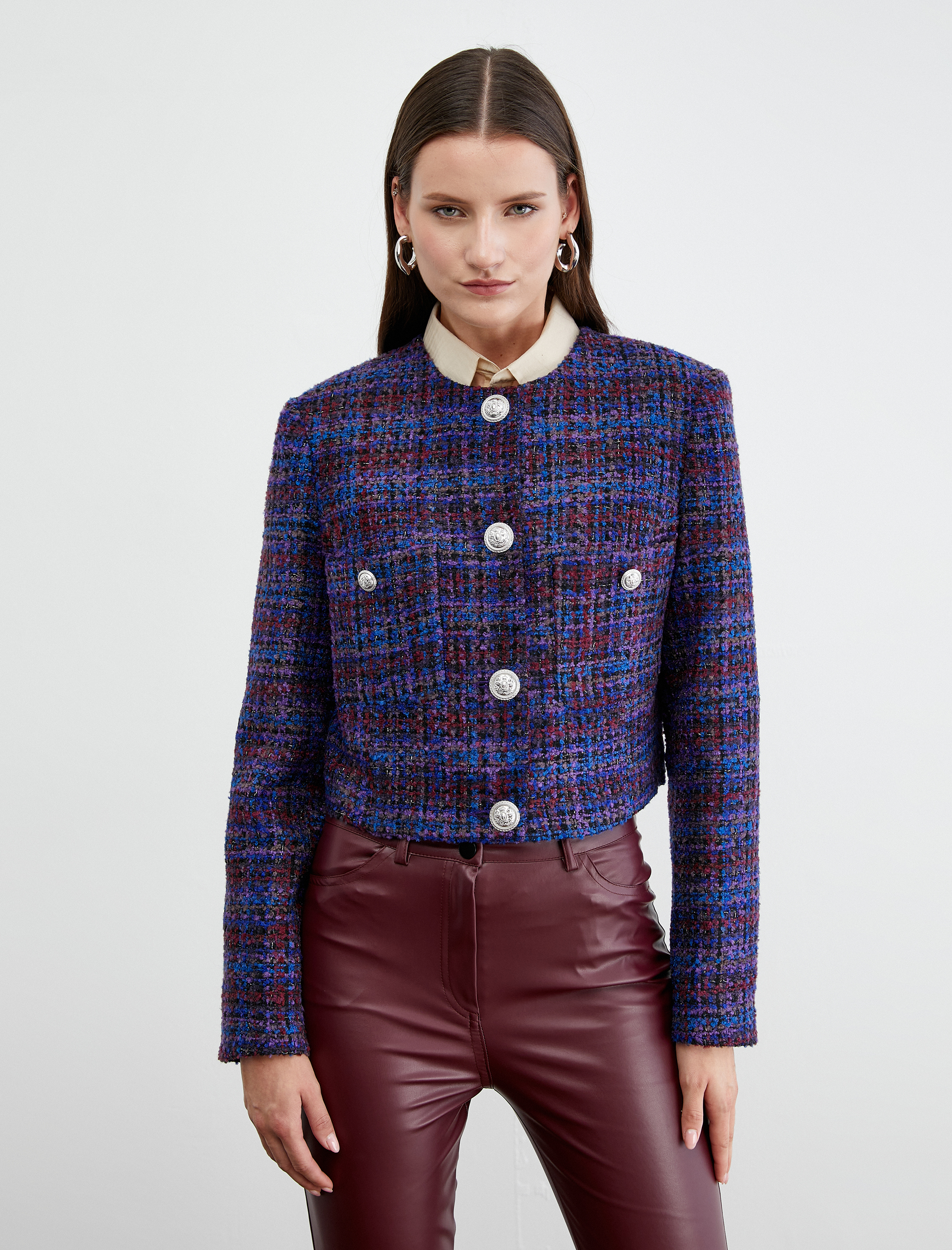   Tuba Ünsal X Koton - Simli Tüvit Ceket