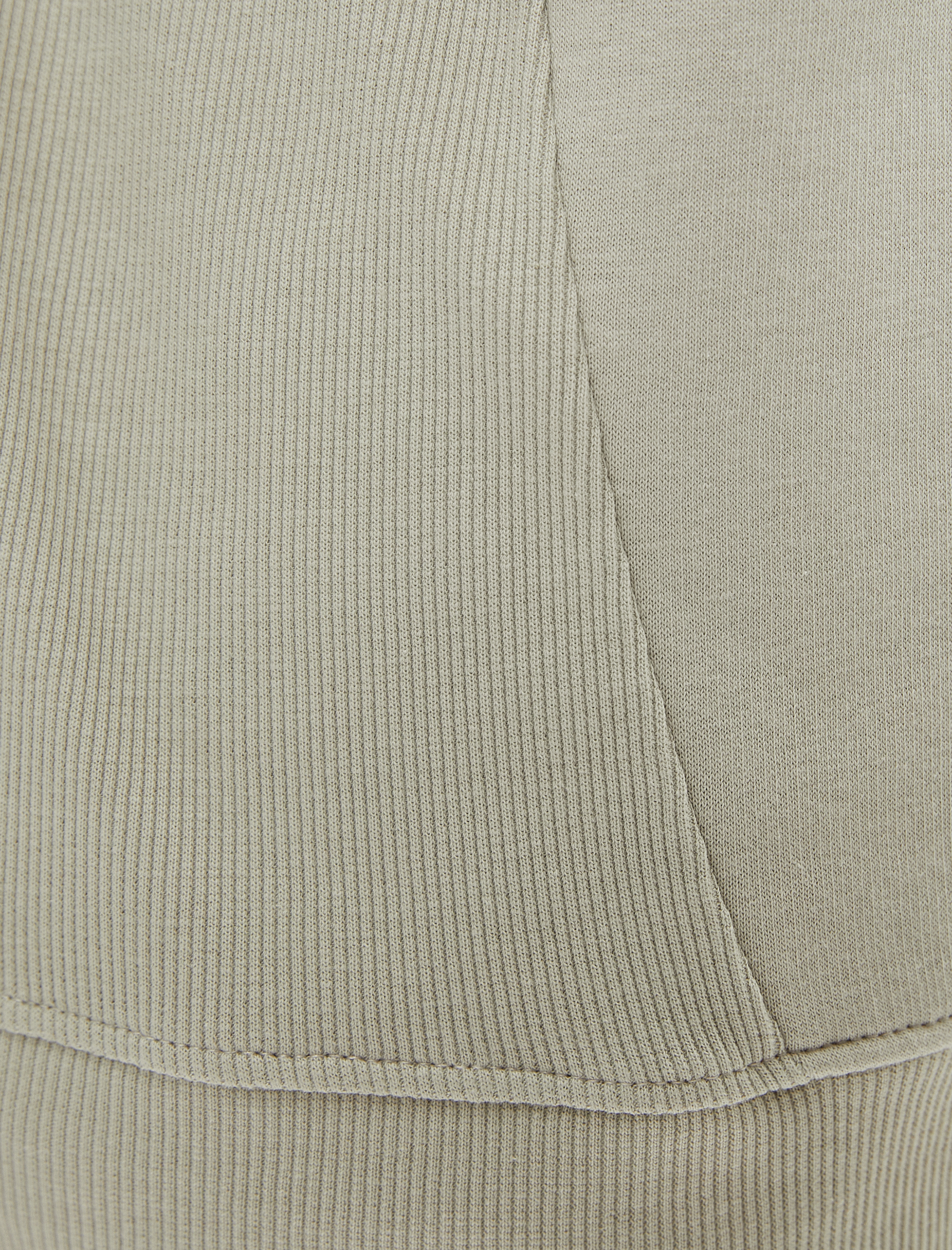   Bisiklet Yaka Sweatshirt Dikiş Detaylı Rahat Kesim Şardonlu