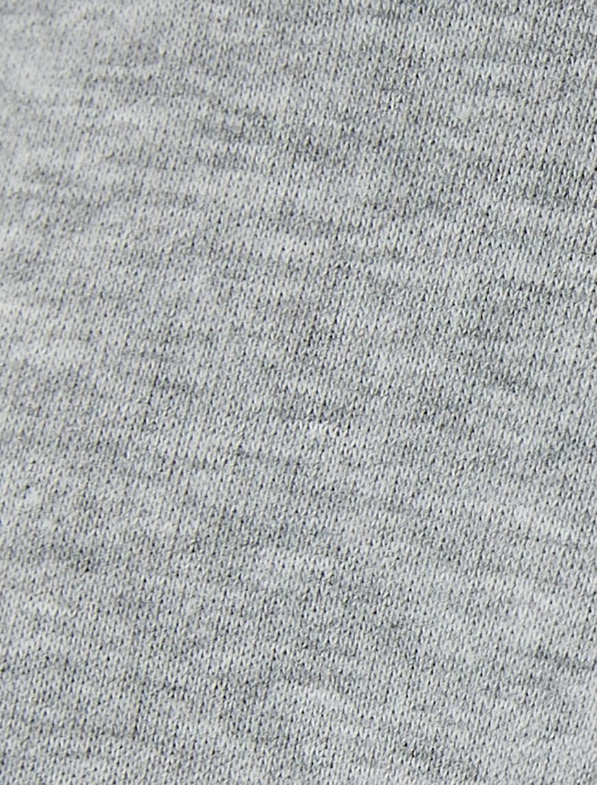   Bisiklet Yaka Sweatshirt Parlak Taşlı Regular Fit - El Emeği Koleksiyonu