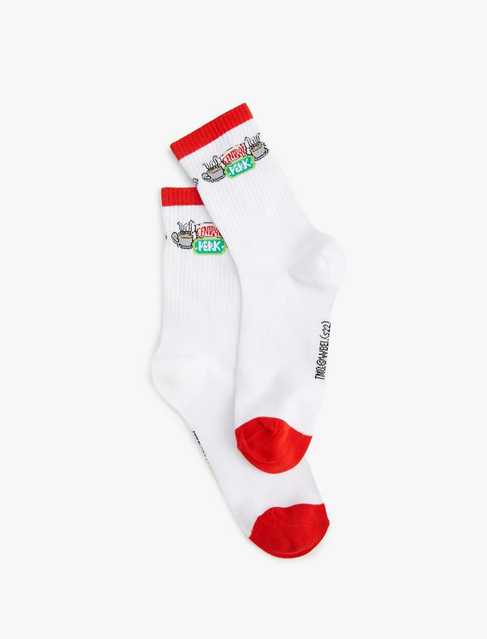 Kadın Friends Soket Çorap Lisanslı Desenli