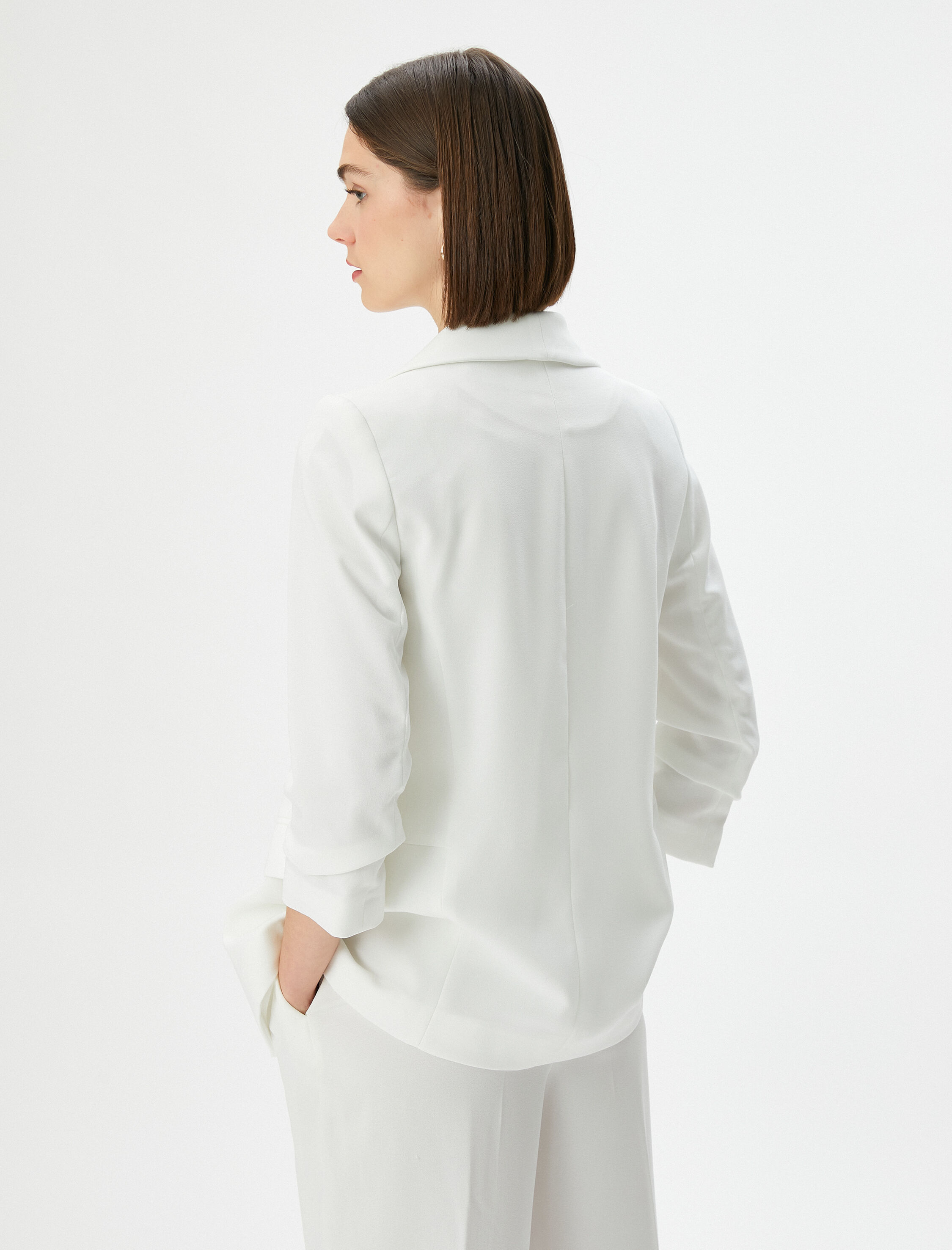   Blazer Ceket Şal Yaka Cepli Regular Fit