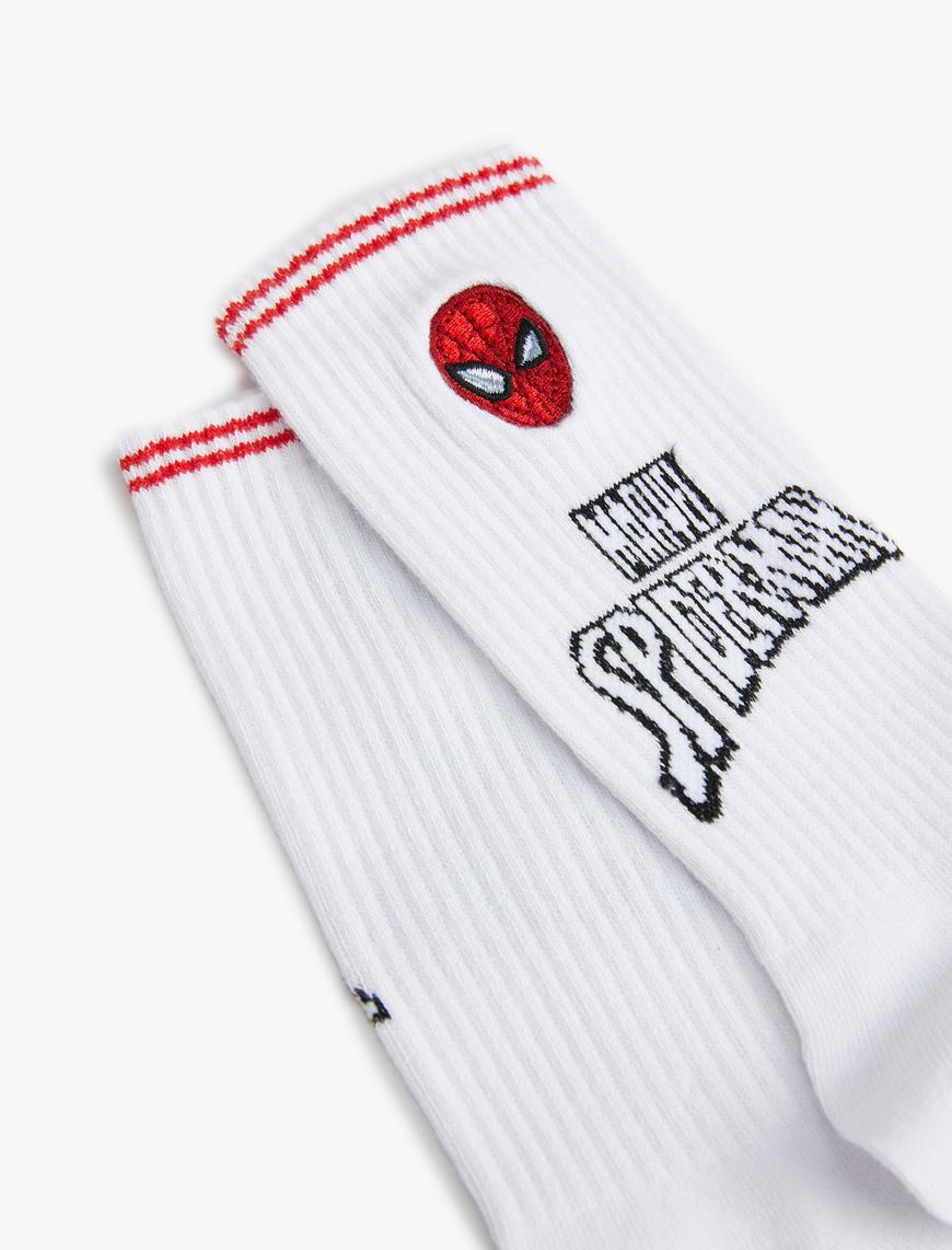 Erkek Spiderman Soket Çorap Lisanslı Desenli