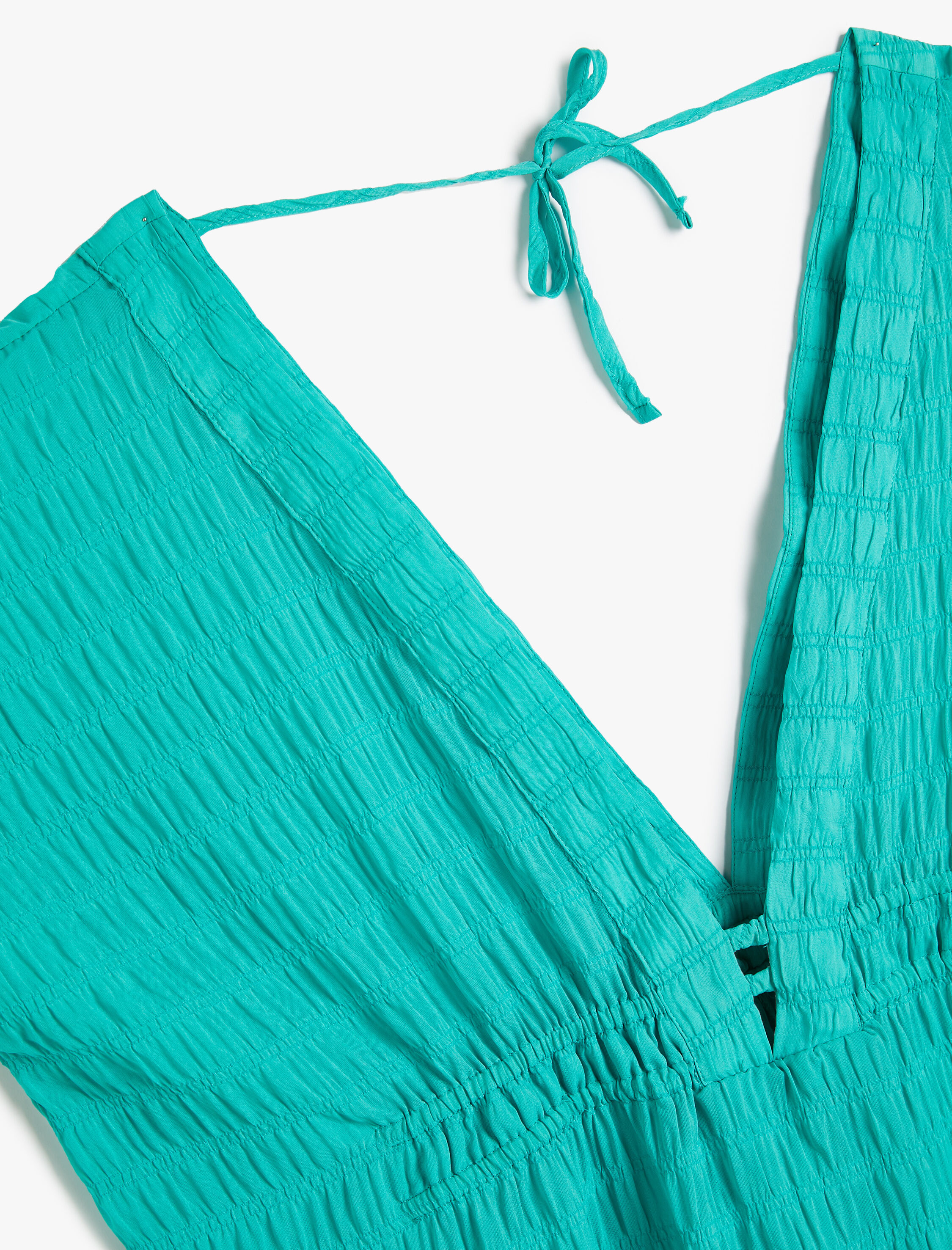   Kimono Derin V Yaka Beli Büzgülü