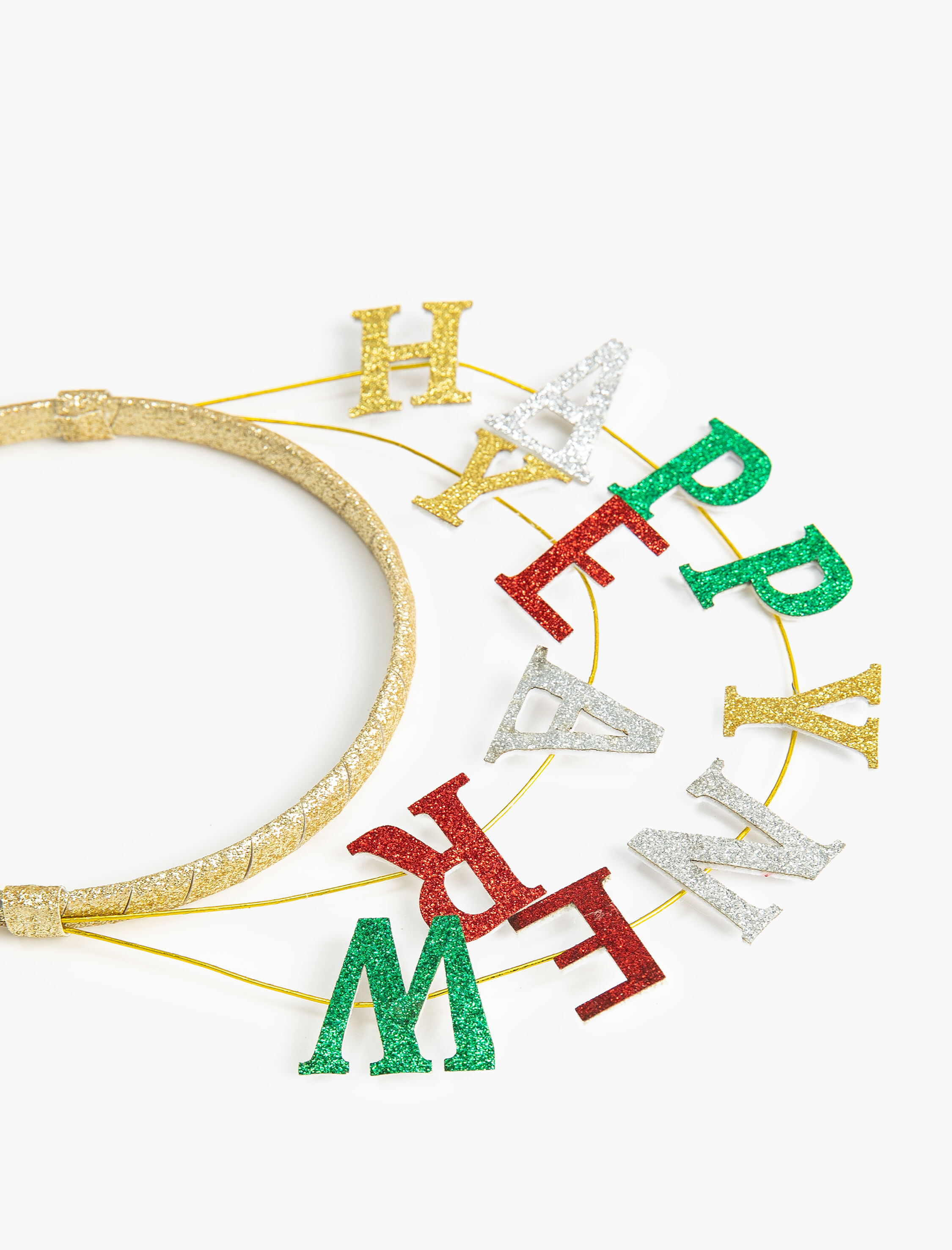  Kadın Happy New Year Aplikeli Yılbaşı Tacı