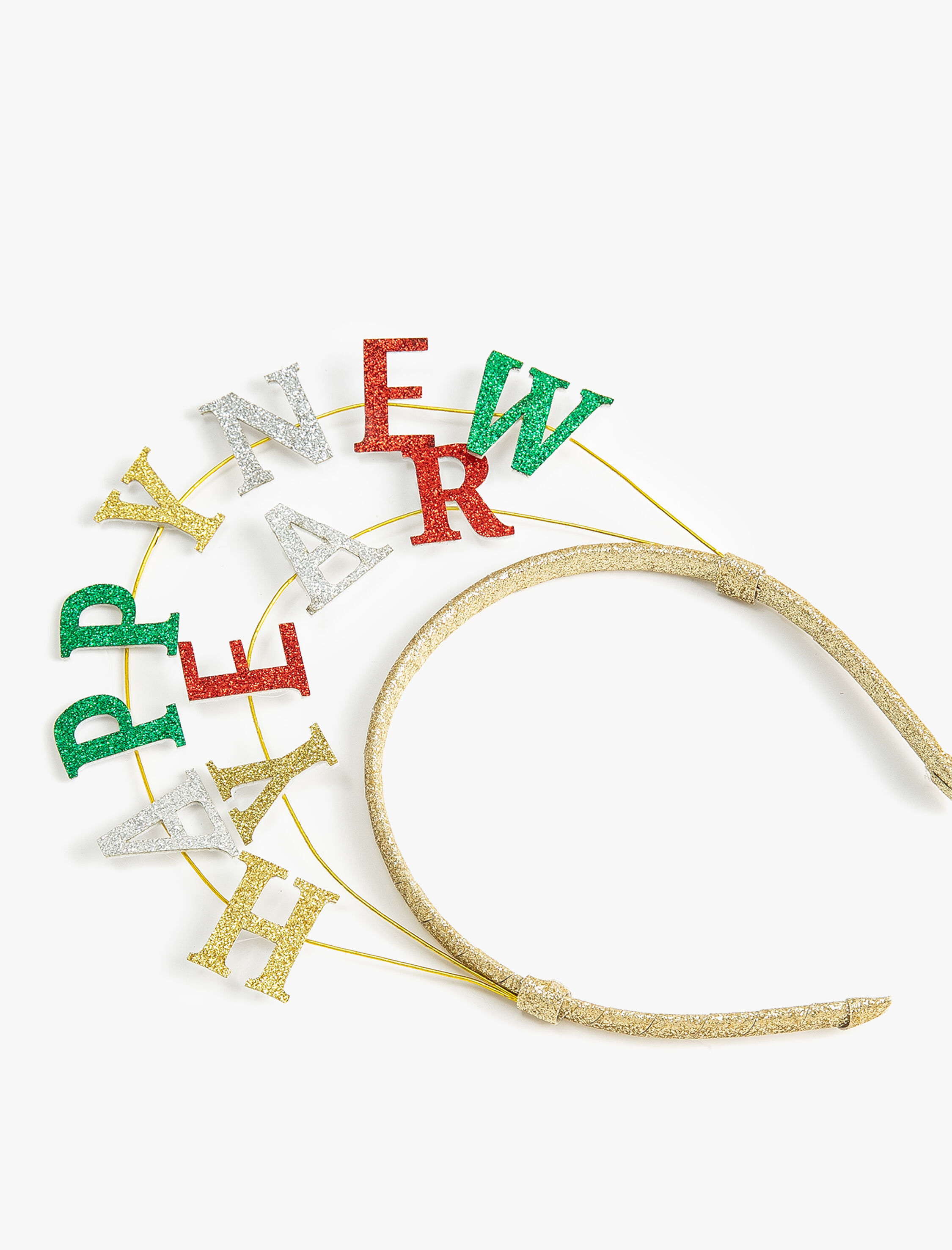  Kadın Happy New Year Aplikeli Yılbaşı Tacı