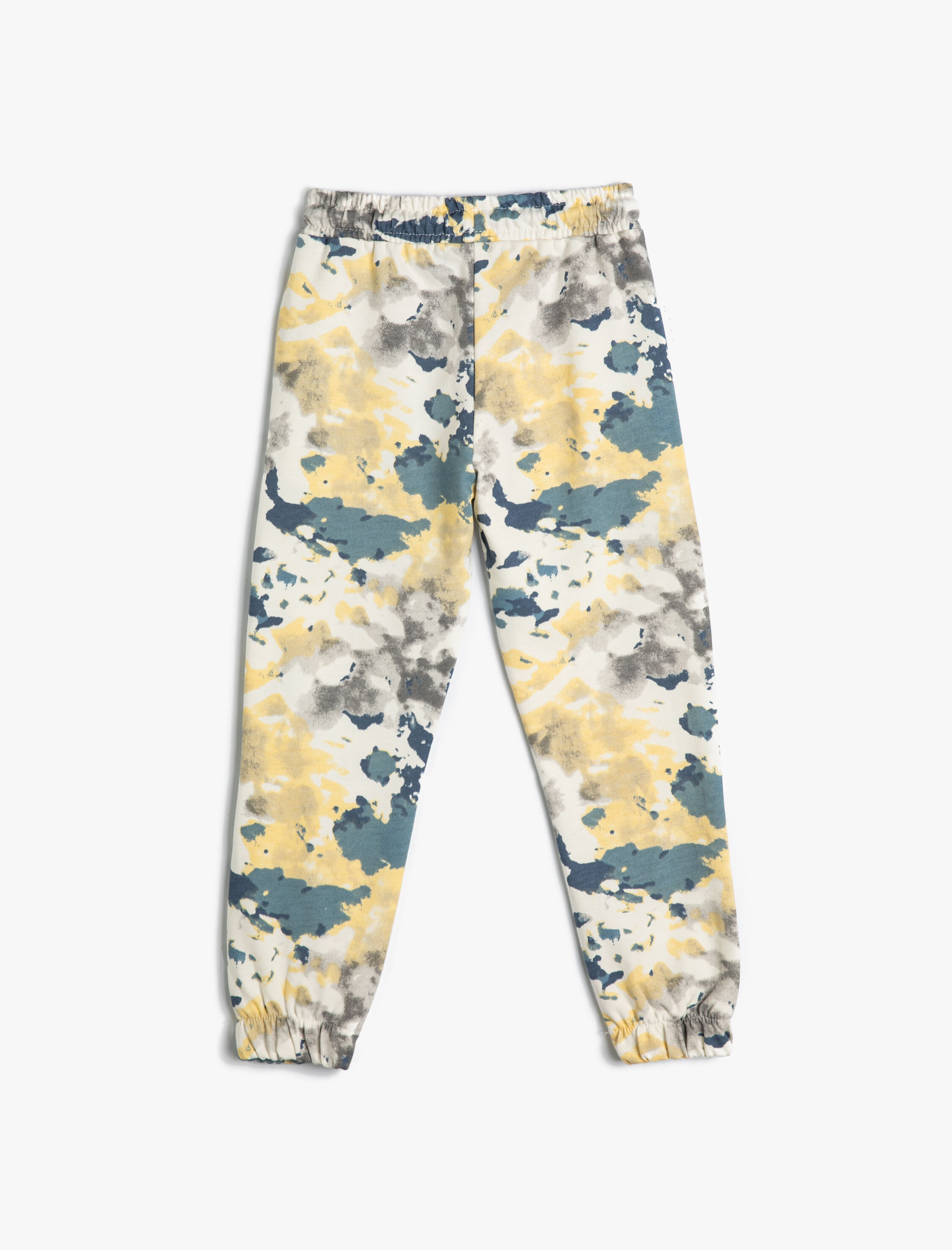  Erkek Çocuk Jogger Eşofman Altı Batik Desenli Beli Bağlamalı Pamuklu