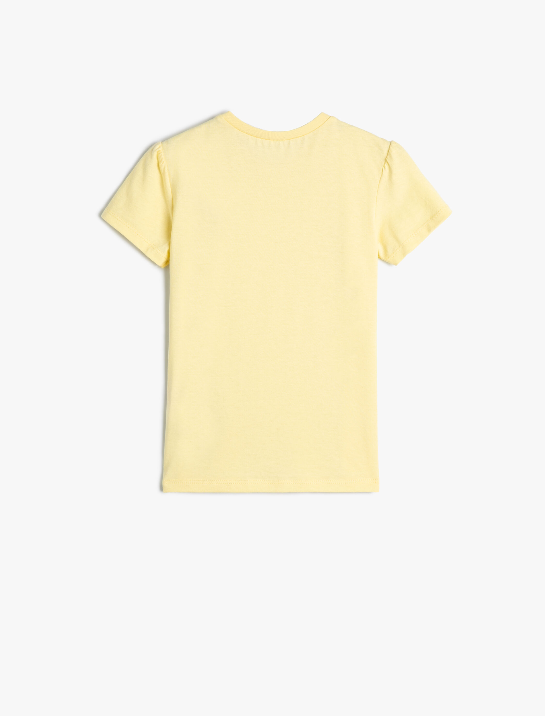  Kız Bebek Tişört Kısa Kollu Bisiklet Yaka Baskılı Pamuklu