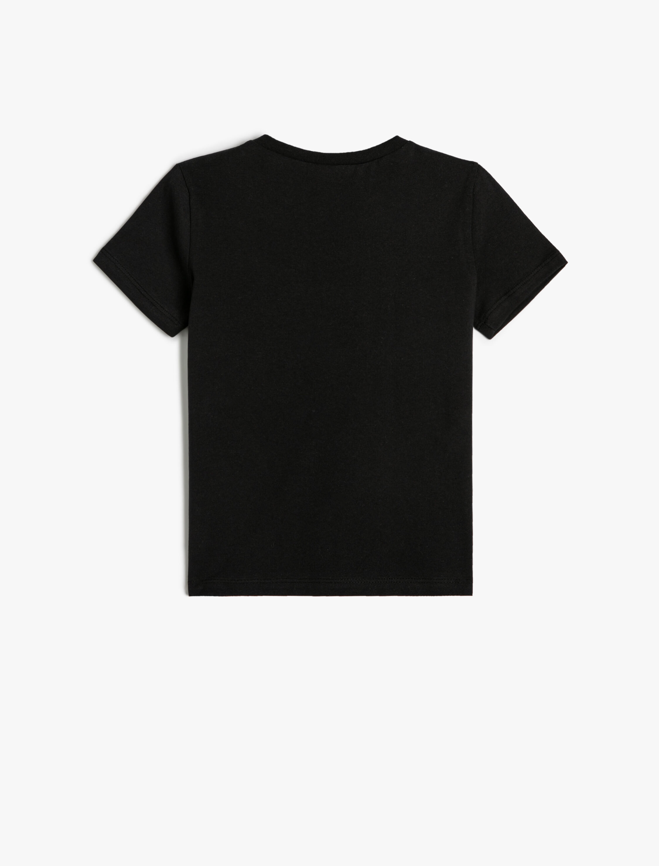  Erkek Bebek Tişört Kısa Kollu Bisiklet Yaka Slogan Baskılı Pamuklu