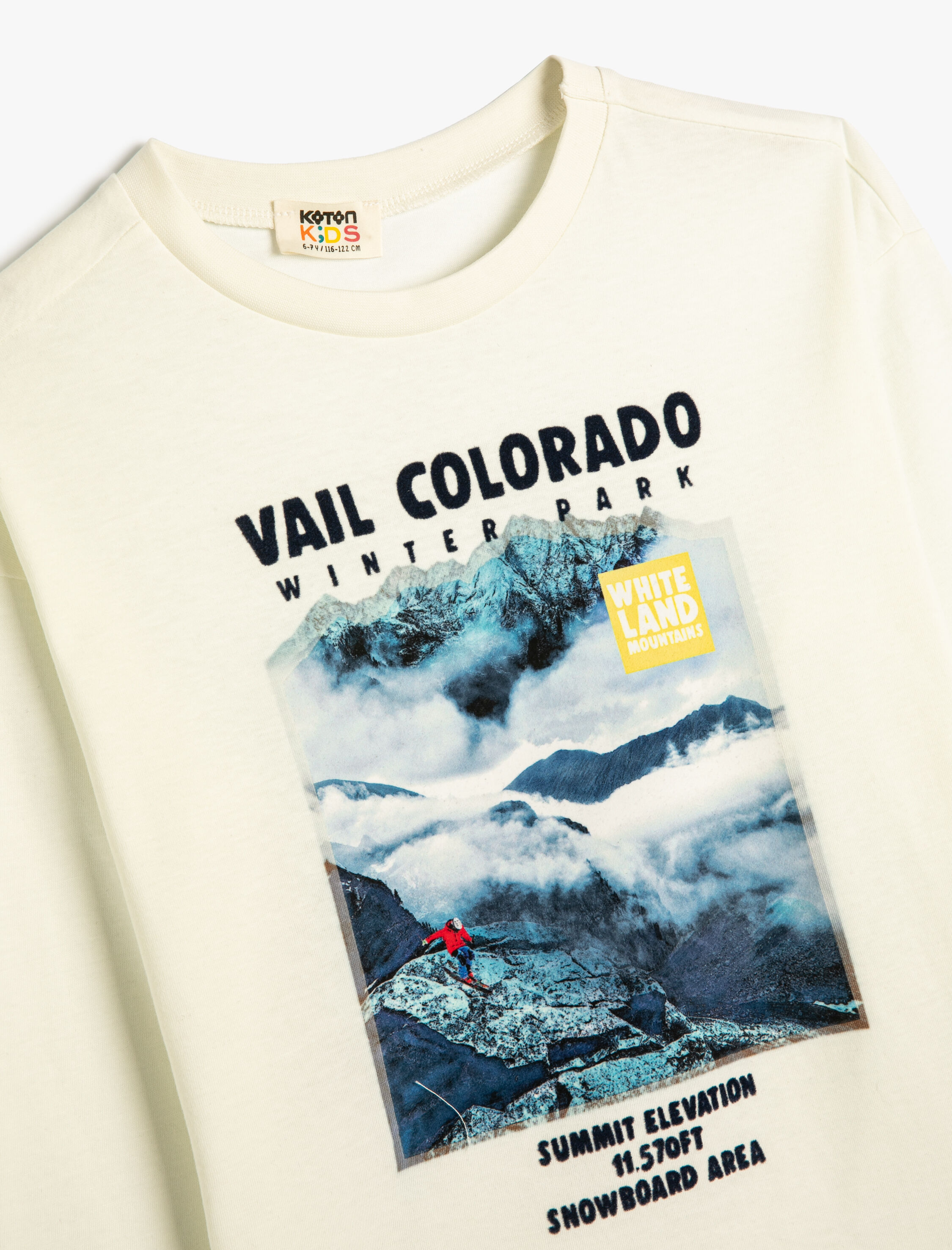  Erkek Çocuk Tişört Uzun Kollu Bisiklet Yaka Kış Temalı Baskılı Pamuklu