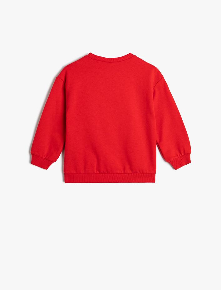 Kız Bebek Yılbaşı Temalı Sweat Kurabiye Adam Baskılı Şardonlu Pamuklu