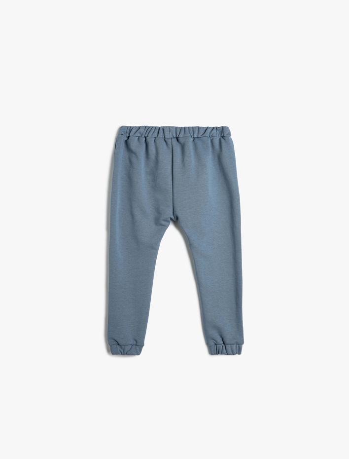 Erkek Bebek Basic Jogger Eşofman Altı Kanguru Cepli Beli Bağlamalı