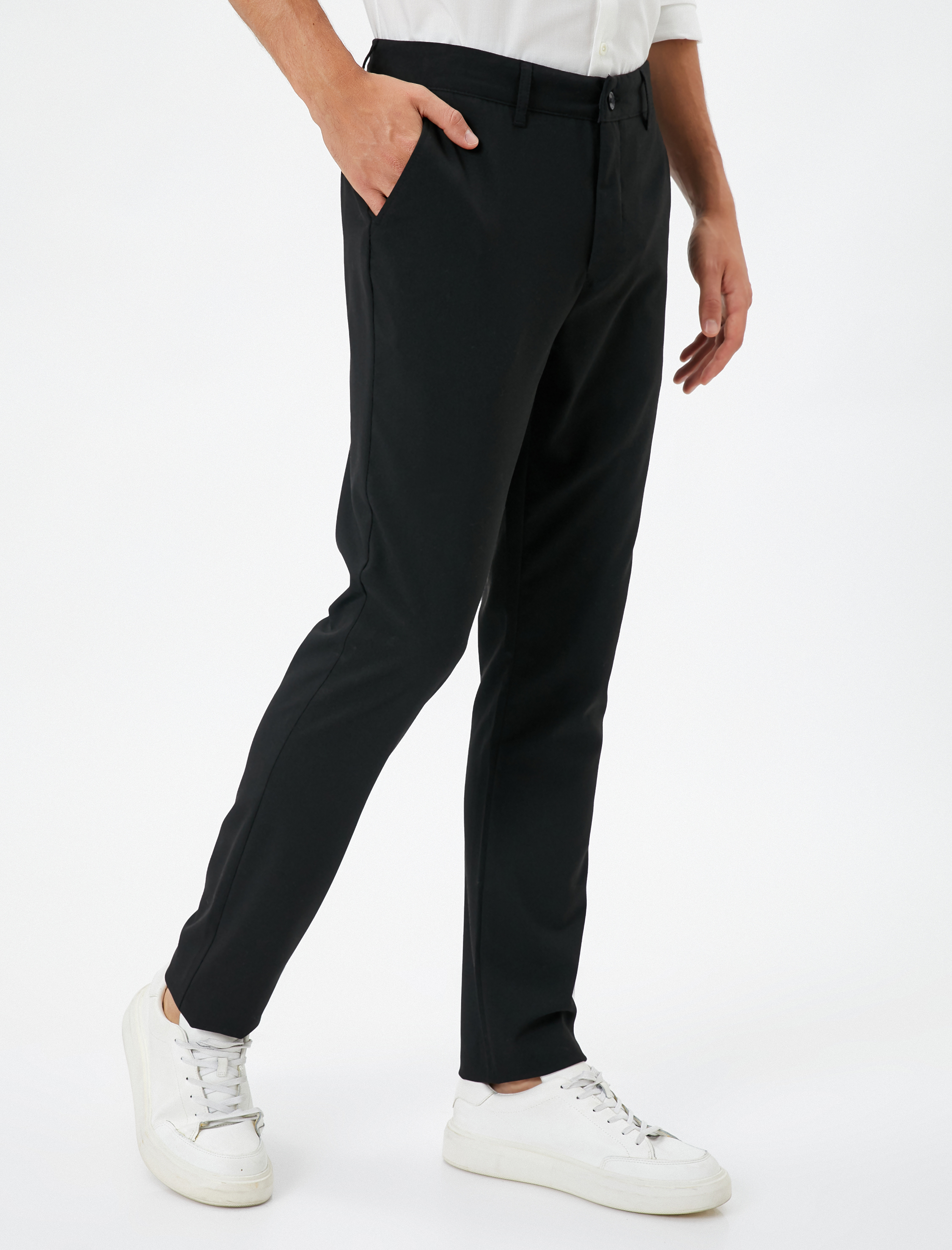   Klasik Pantolon Slim Fit Cep Detaylı Düğmeli