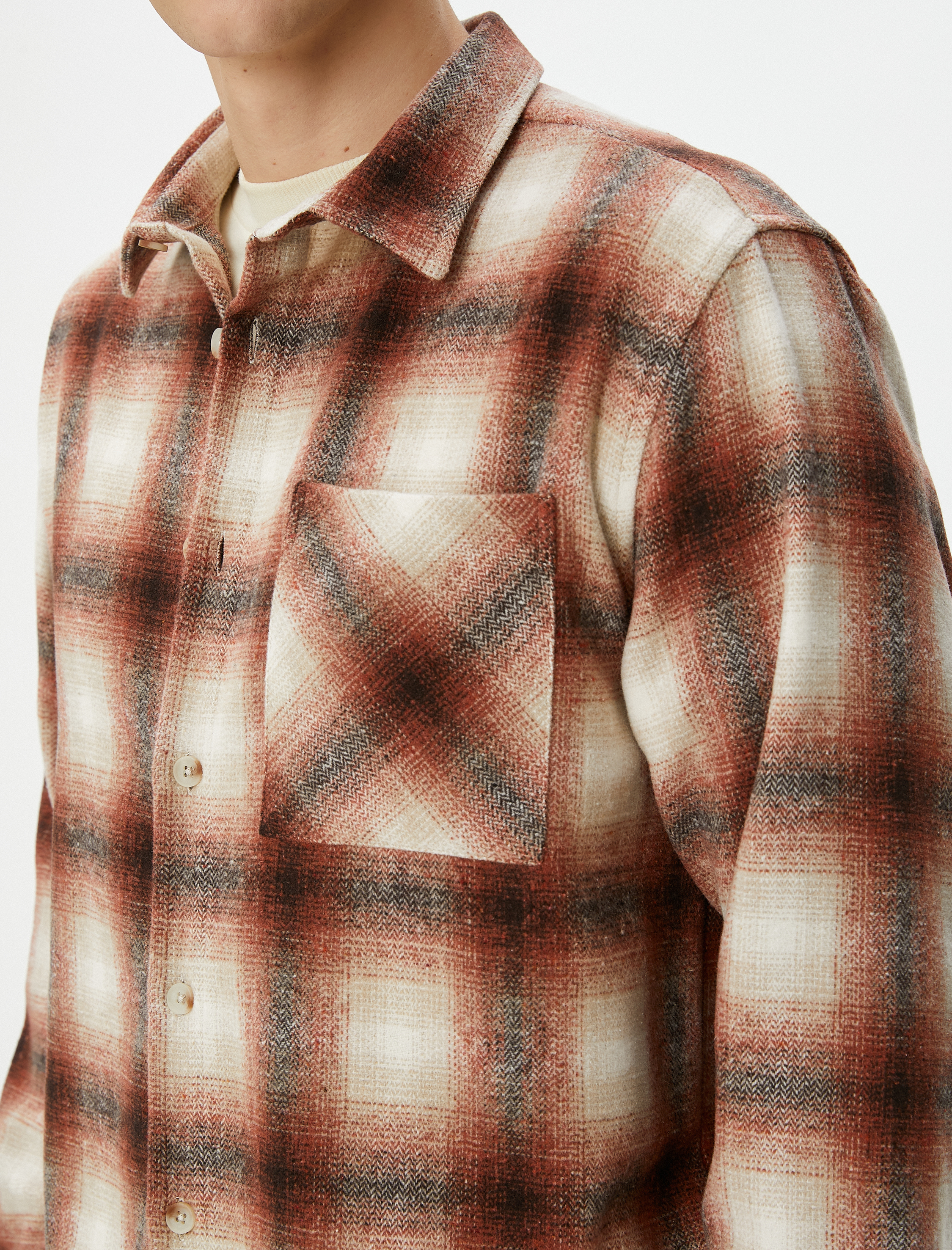   Oduncu Gömleği Cep Detaylı Klasik Yaka Uzun Kollu Regular Fit