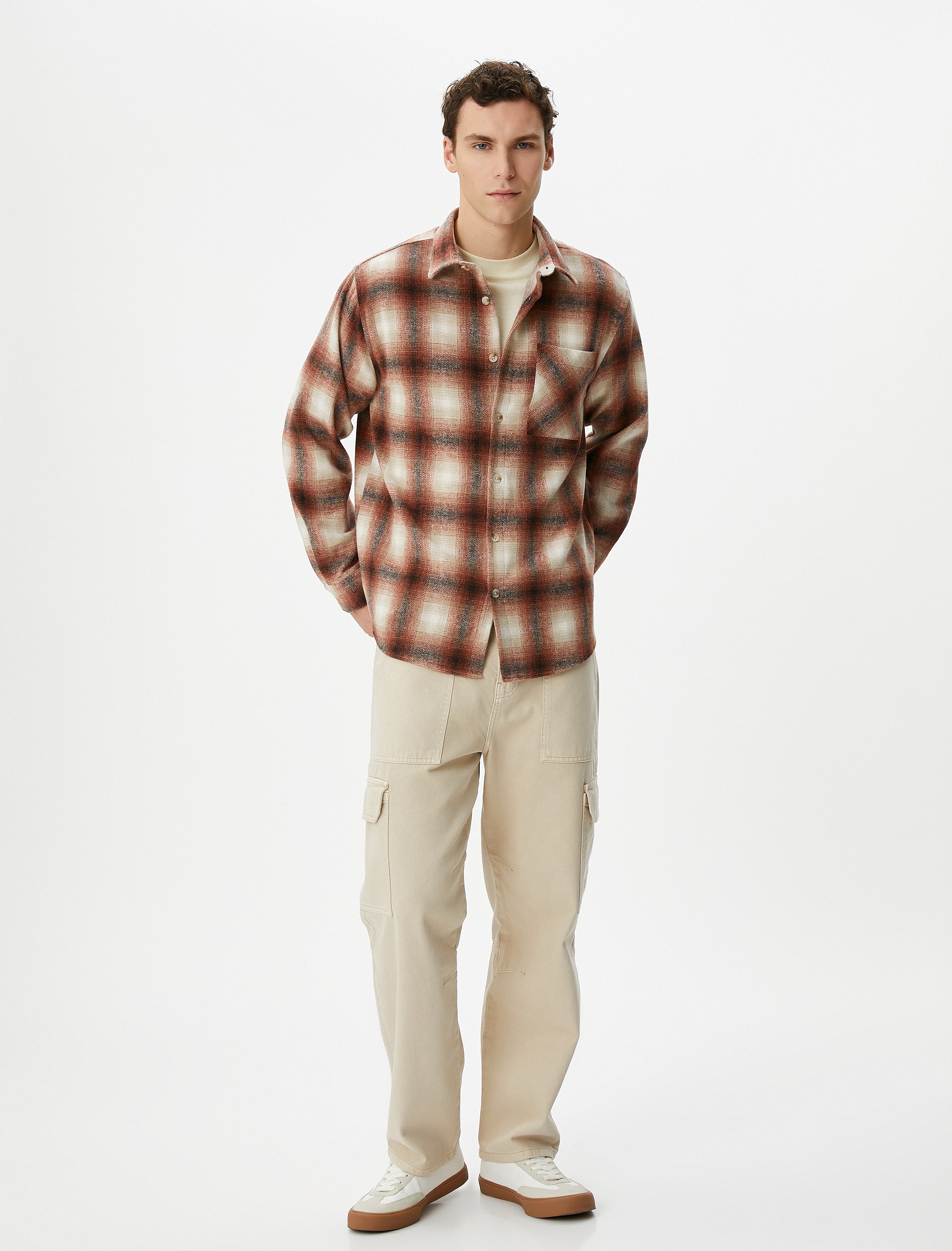   Oduncu Gömleği Cep Detaylı Klasik Yaka Uzun Kollu Regular Fit