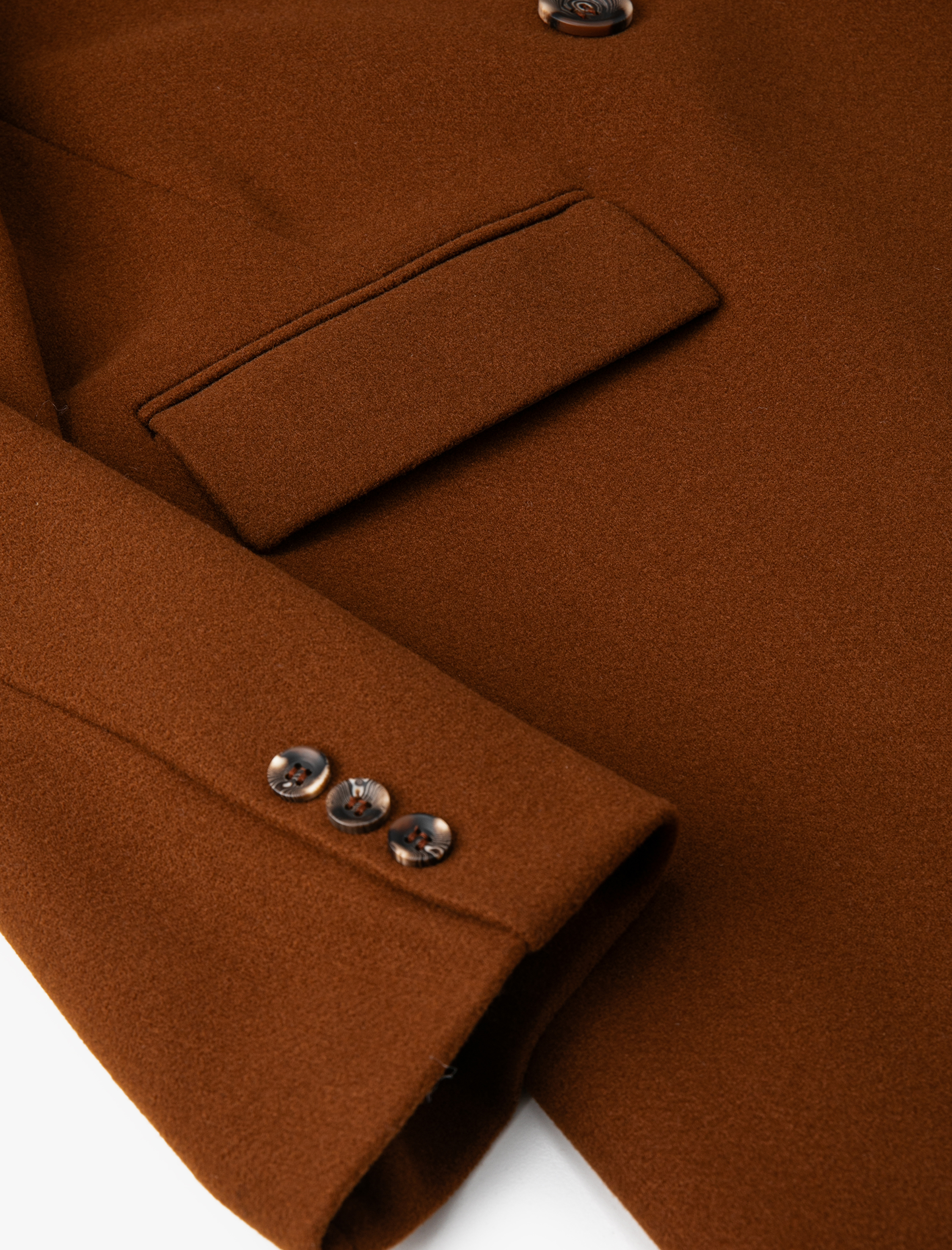   Oversize Mont Kruvaze Düğmeli Cepli Çıkarılabilir Suni Kürklü