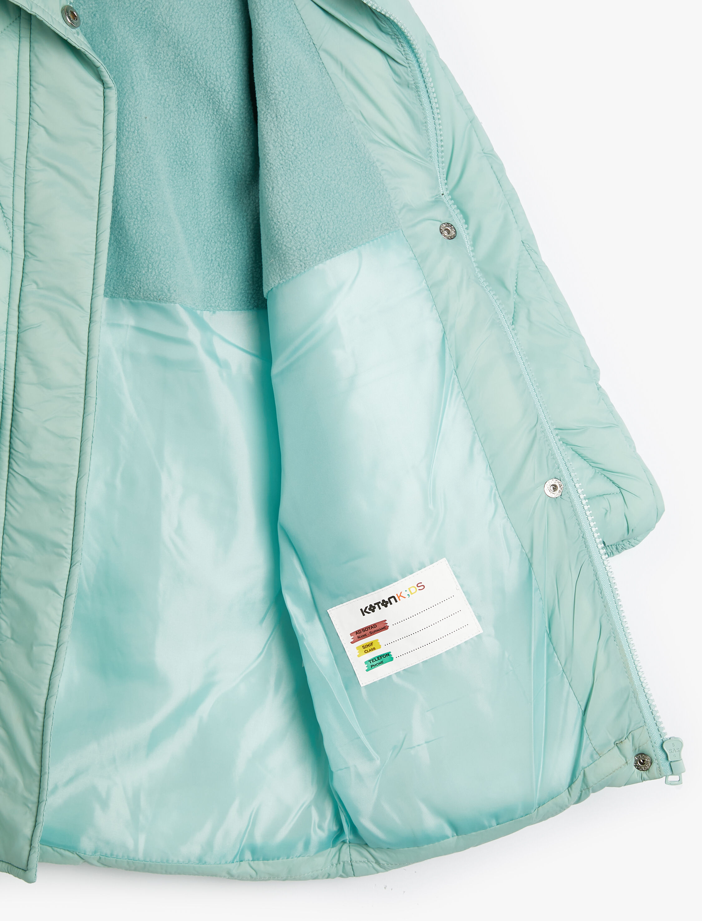  Kız Çocuk Oversize Şişme Mont Suni Kürk Detaylı Kapşonlu Kapaklı Cepli