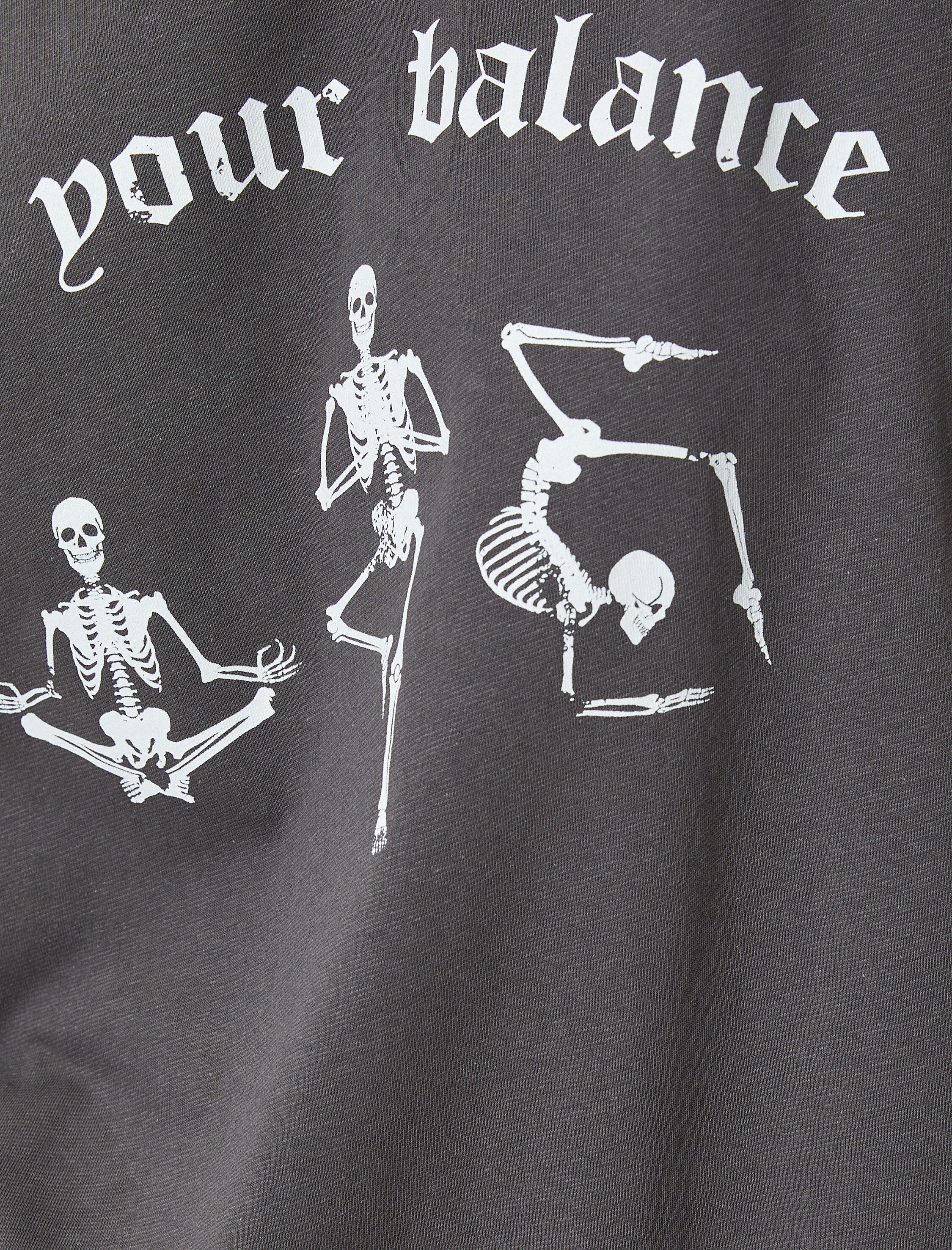   Gotik Temalı Baskılı Tişört Kısa Kollu Bisiklet Yaka Pamuklu