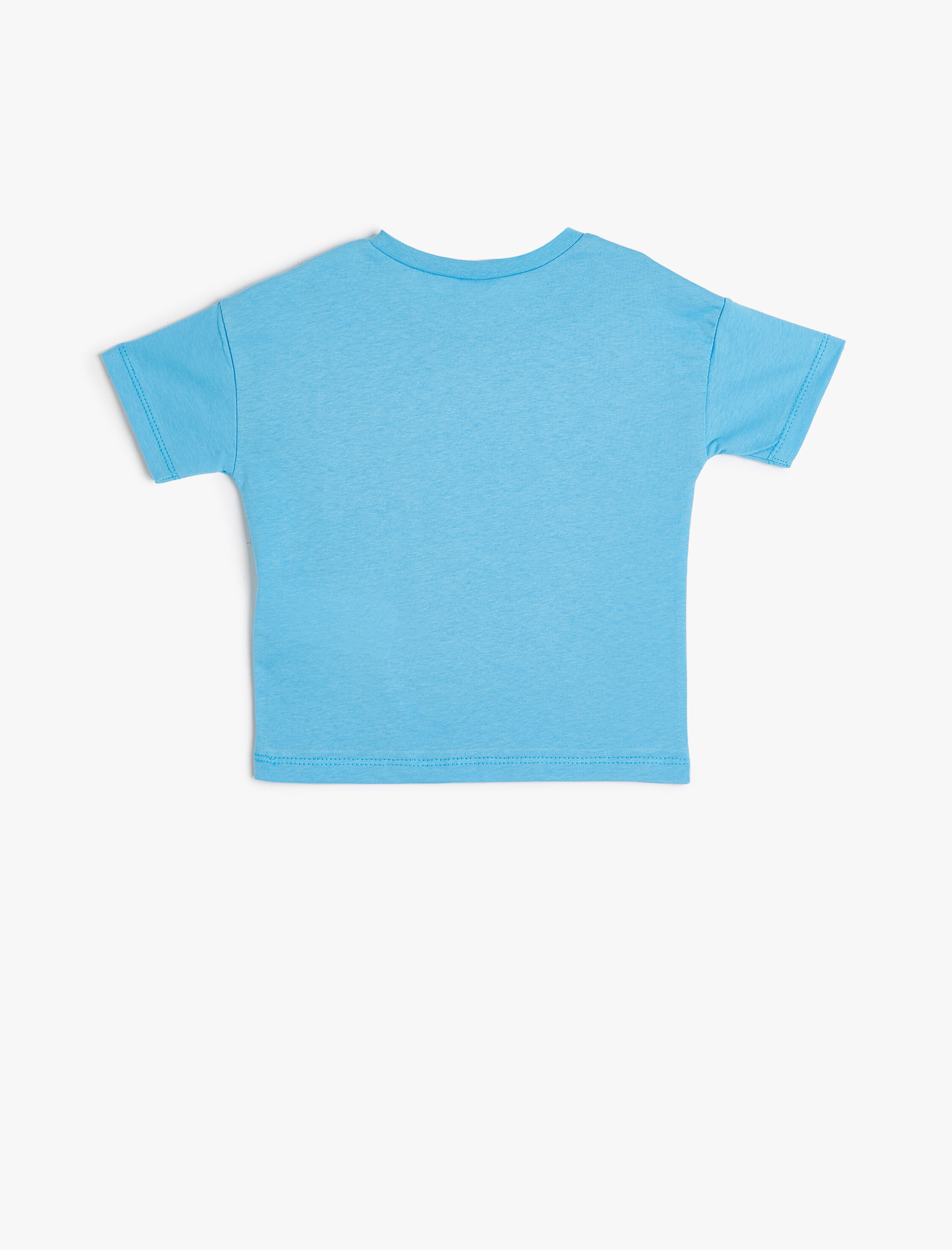  Erkek Bebek Basic Tişört Kısa Kollu Cep Detaylı Pamuklu