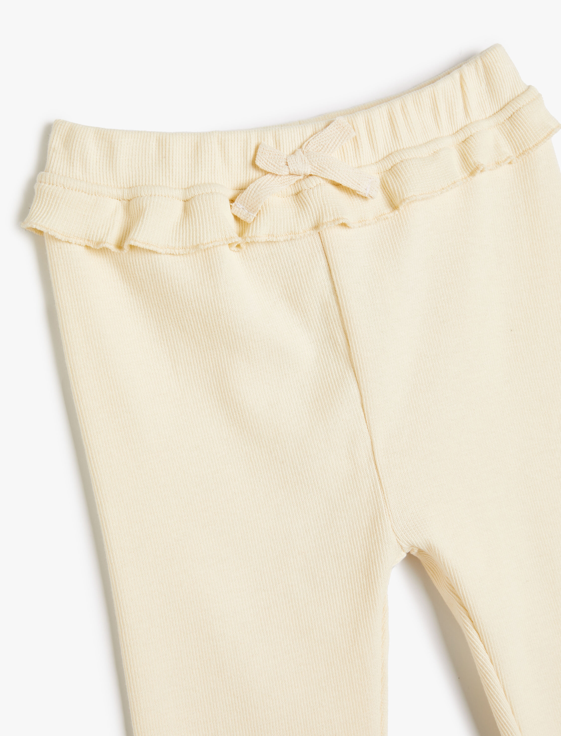  Kız Bebek Tayt Fırfırlı Detaylı Beli Lastikli Pamuklu