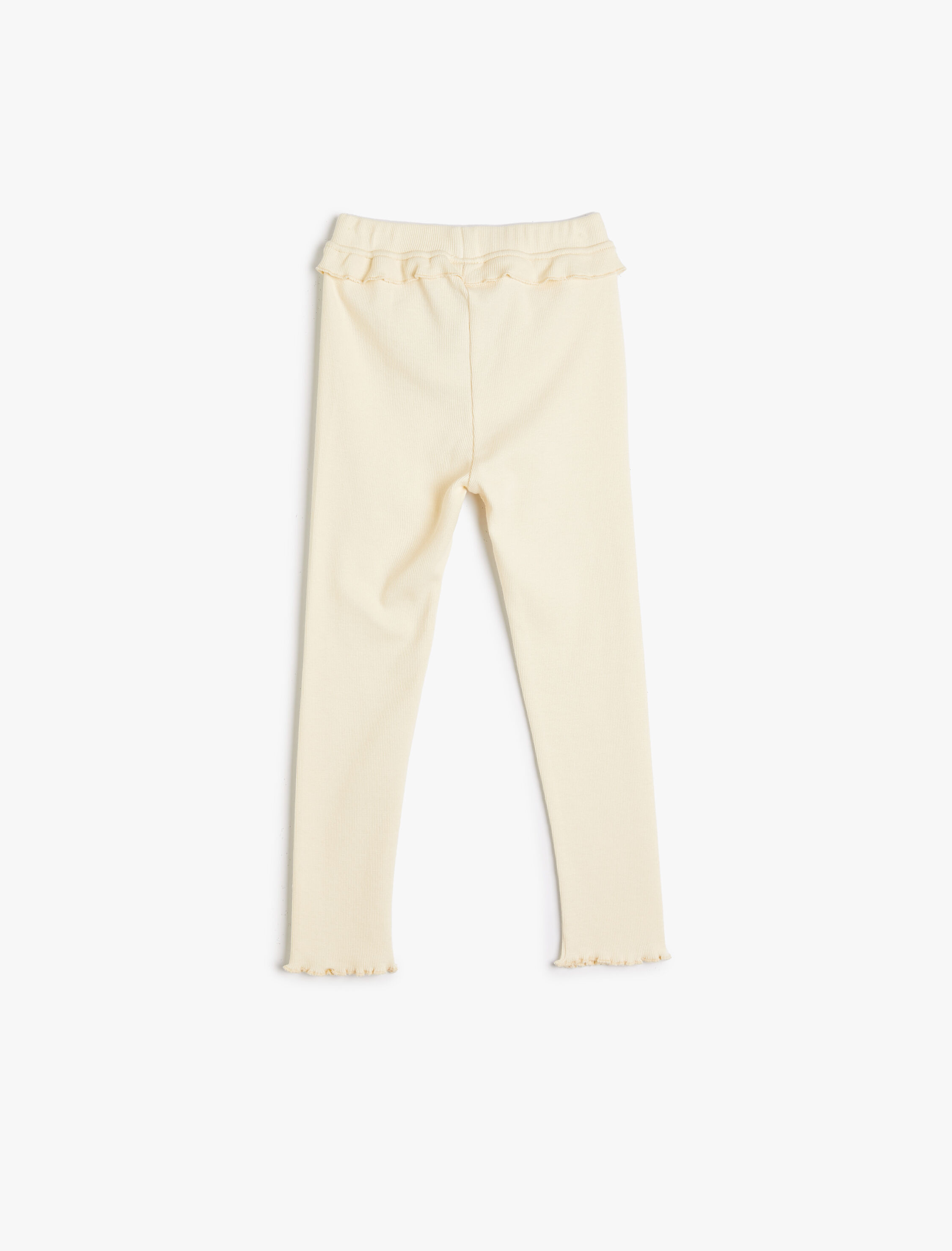  Kız Bebek Tayt Fırfırlı Detaylı Beli Lastikli Pamuklu