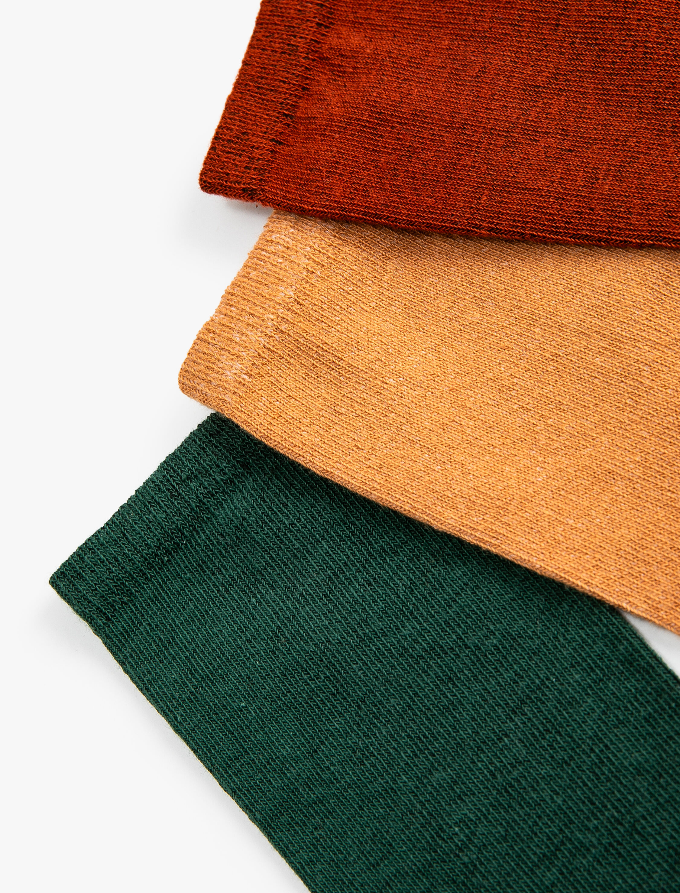  Kadın 3'lü Basic Soket Çorap Seti Çok Renkli