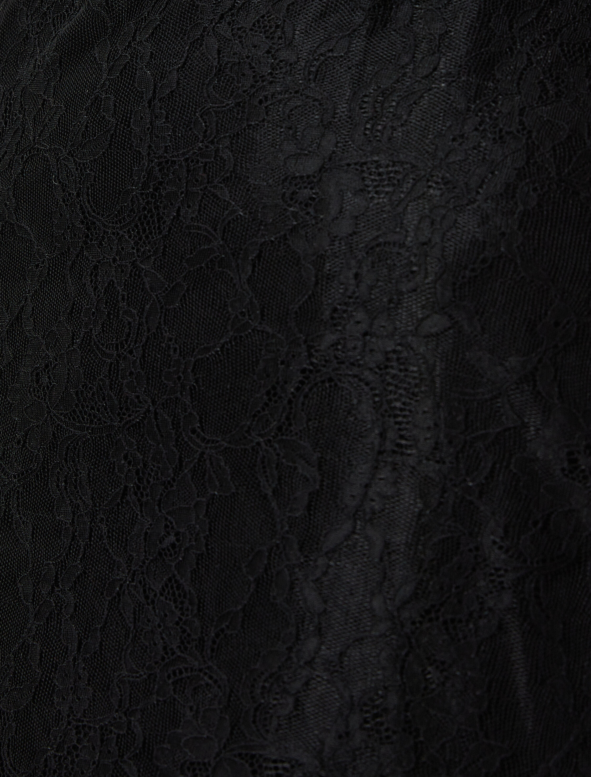   Tül Dantelli Midi Etek Asimetrik Kesim Astarlı Standart Bel Slim Fit