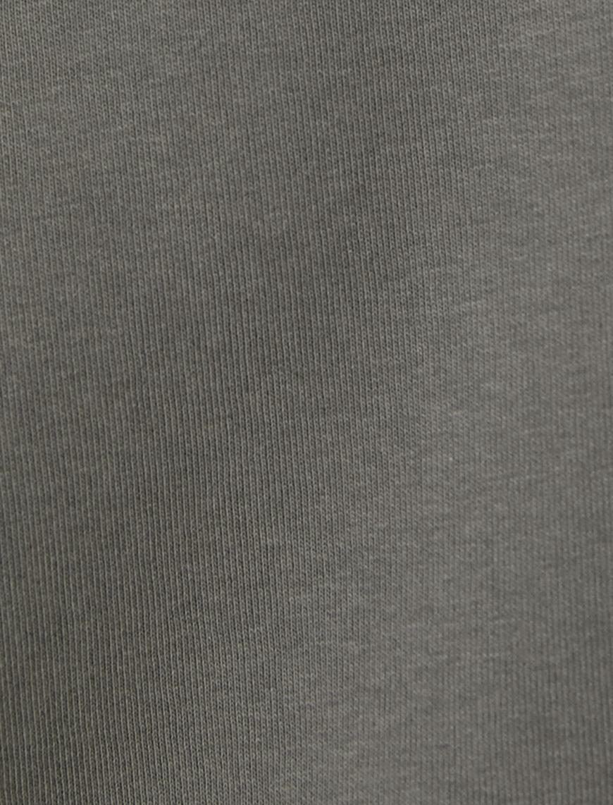   Oversize Kapşonlu Sweatshirt Dikiş Detaylı Uzun Kollu