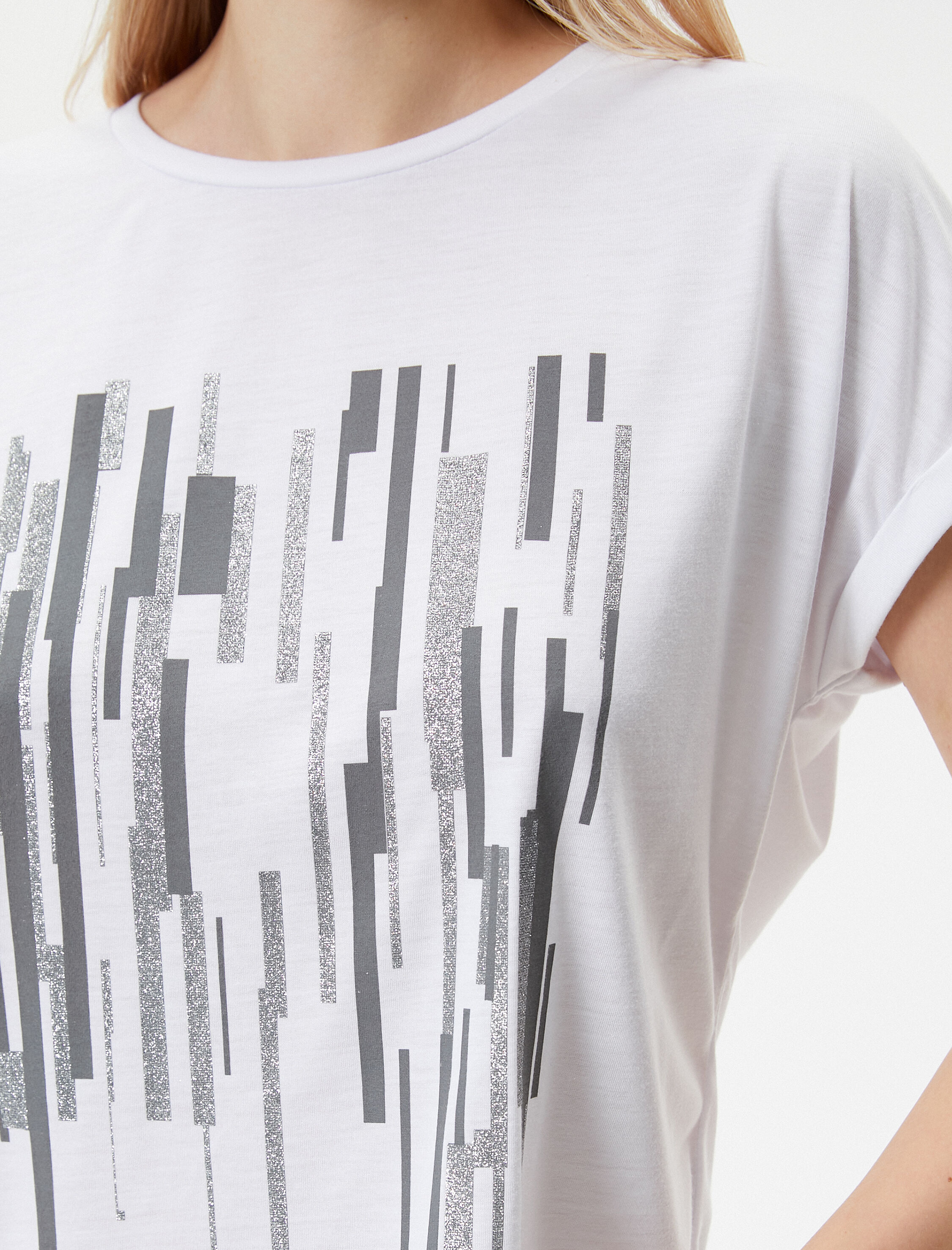   Baskılı Tişört Kısa Kollu Bisiklet Yaka Regular Fit