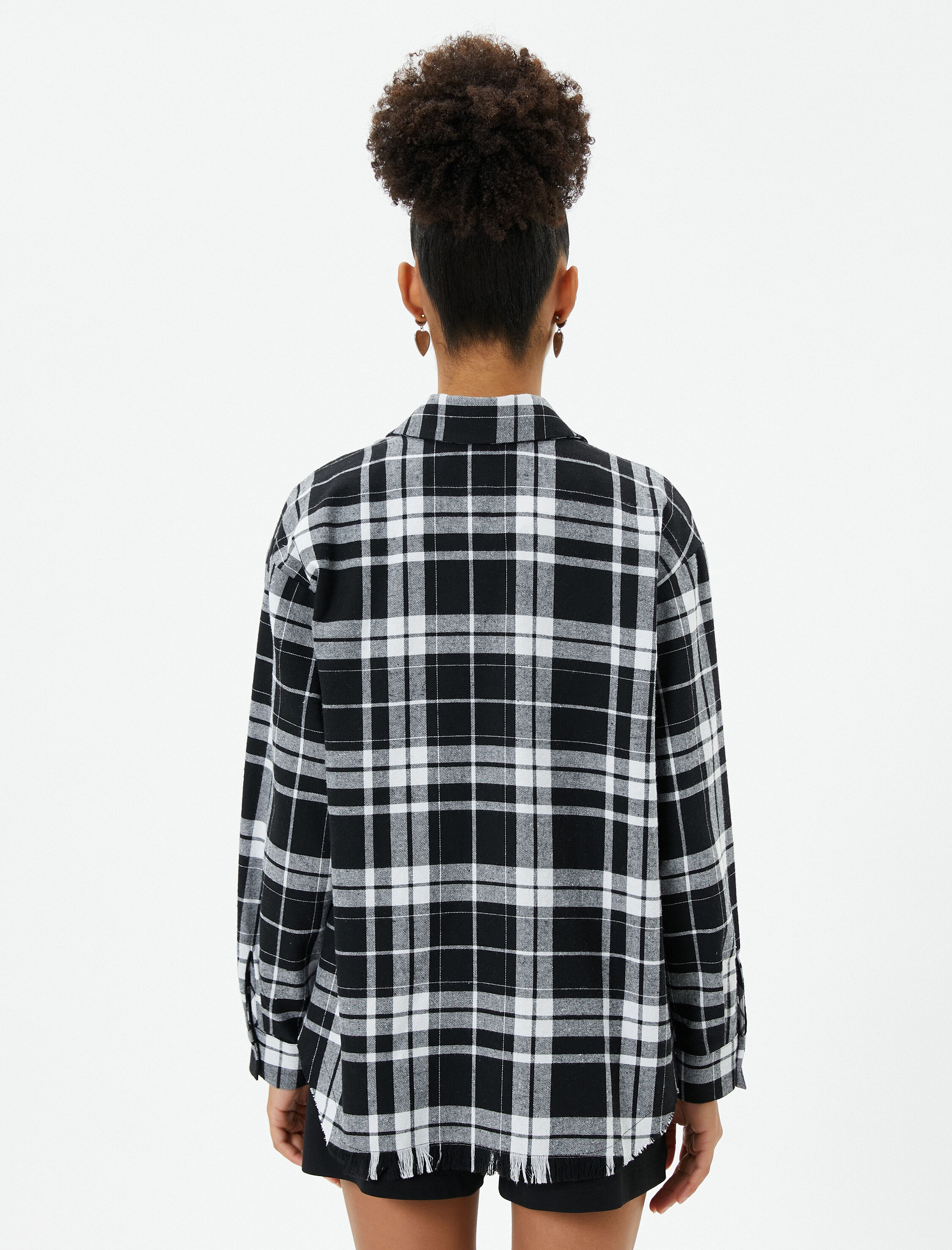   Oduncu Gömleği Cepli Yumuşak Dokulu Uzun Kollu