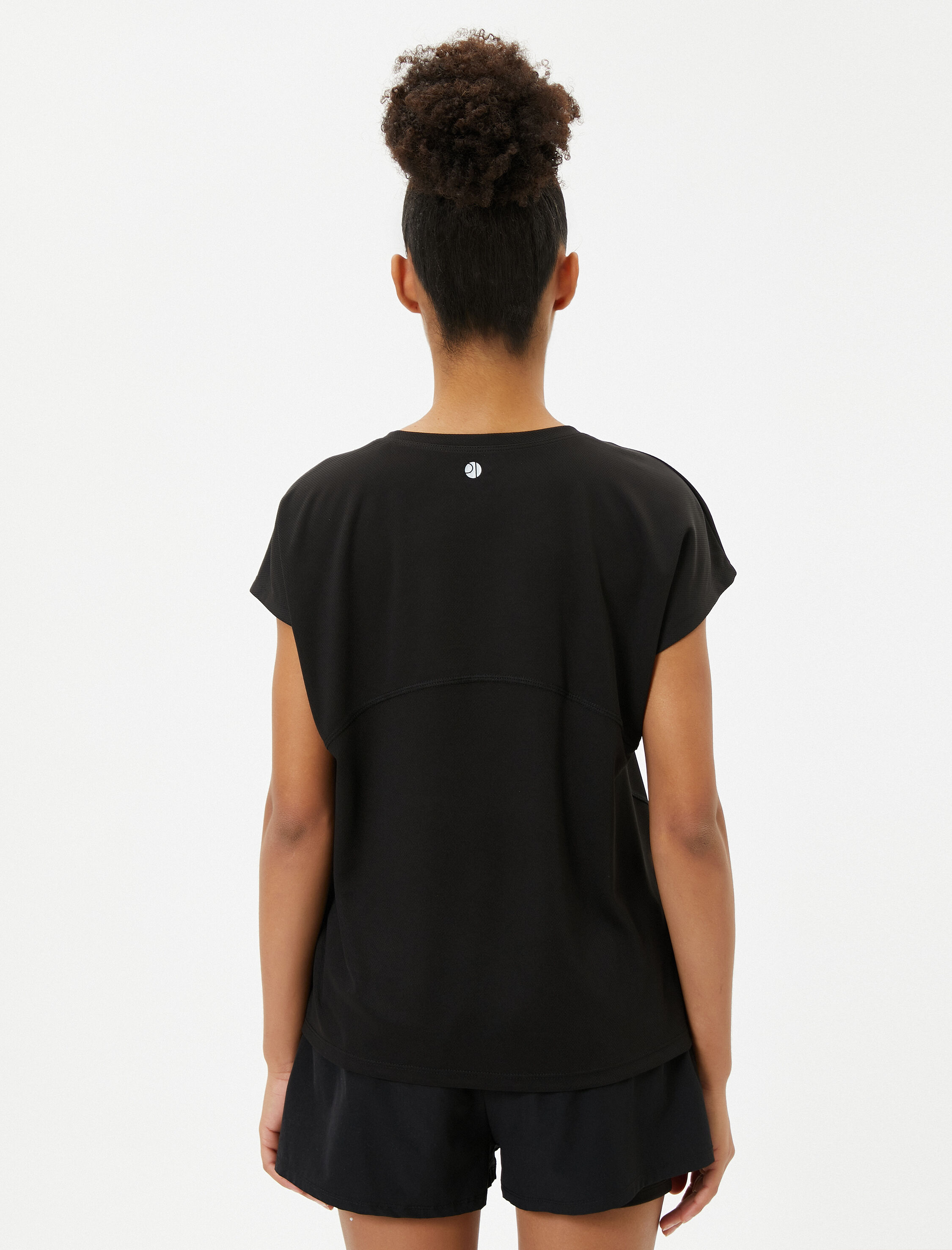   Basic Spor Tişört Kısa Kollu Bisiklet Yaka