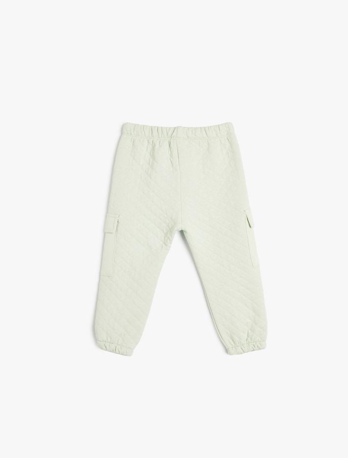 Kız Bebek Jogger Eşofman Altı Cep Detaylı Beli Lastikli Pamuklu