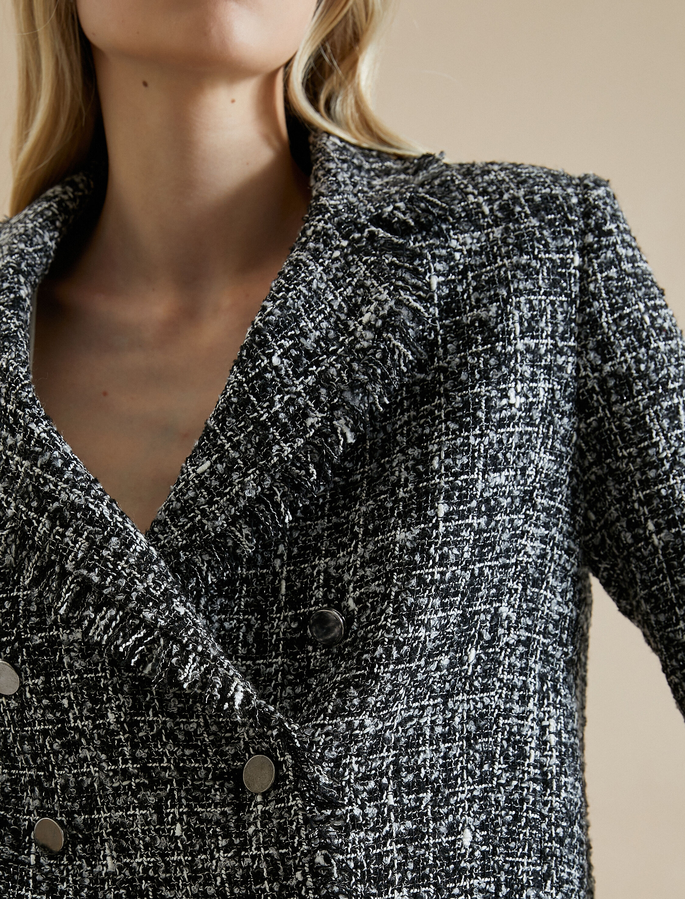   Koton X Şahika Ercümen - Kruvaze Düğmeli Tüvit Ceket