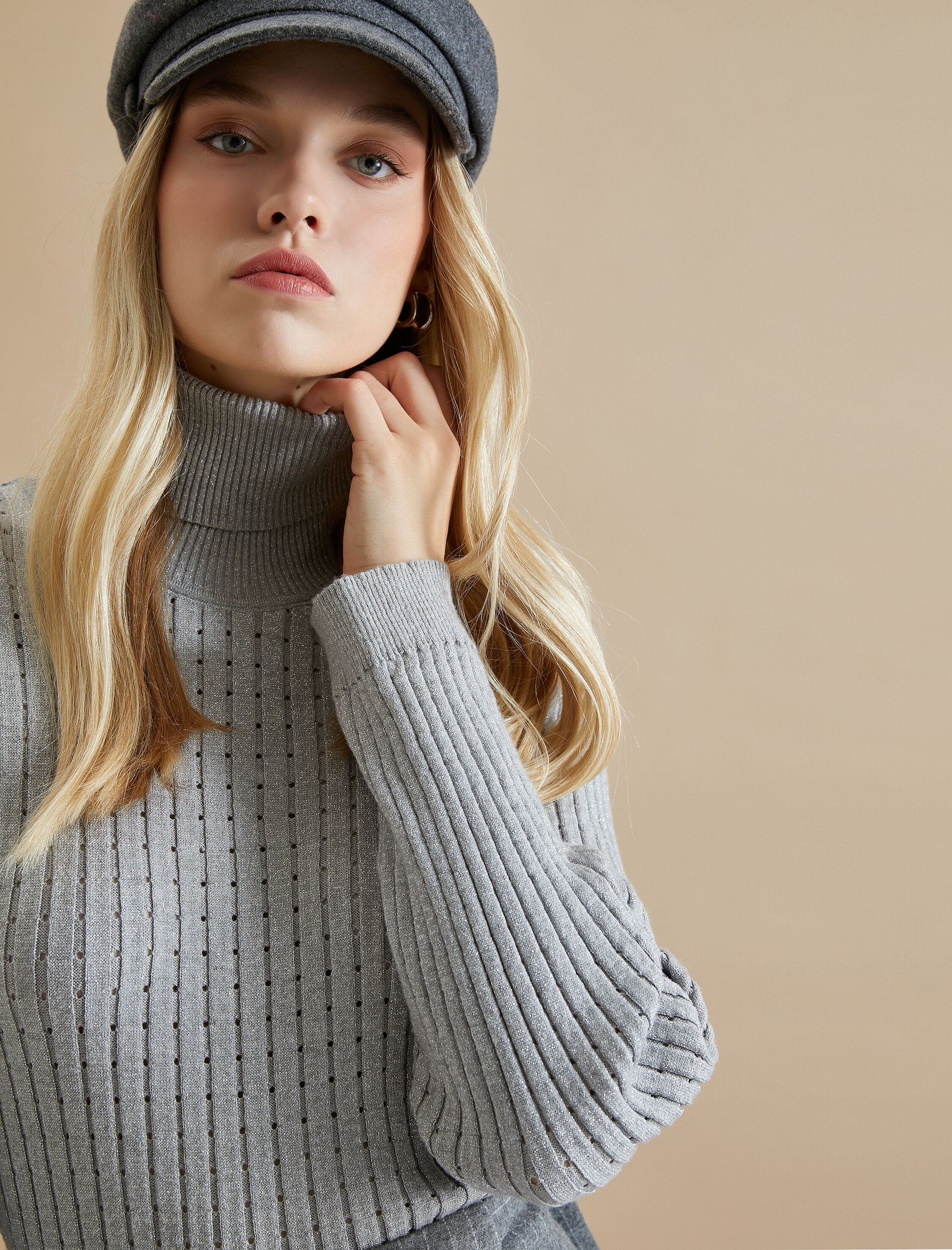   Koton X Şahika Ercümen - Simli Boğazlı Triko Kazak